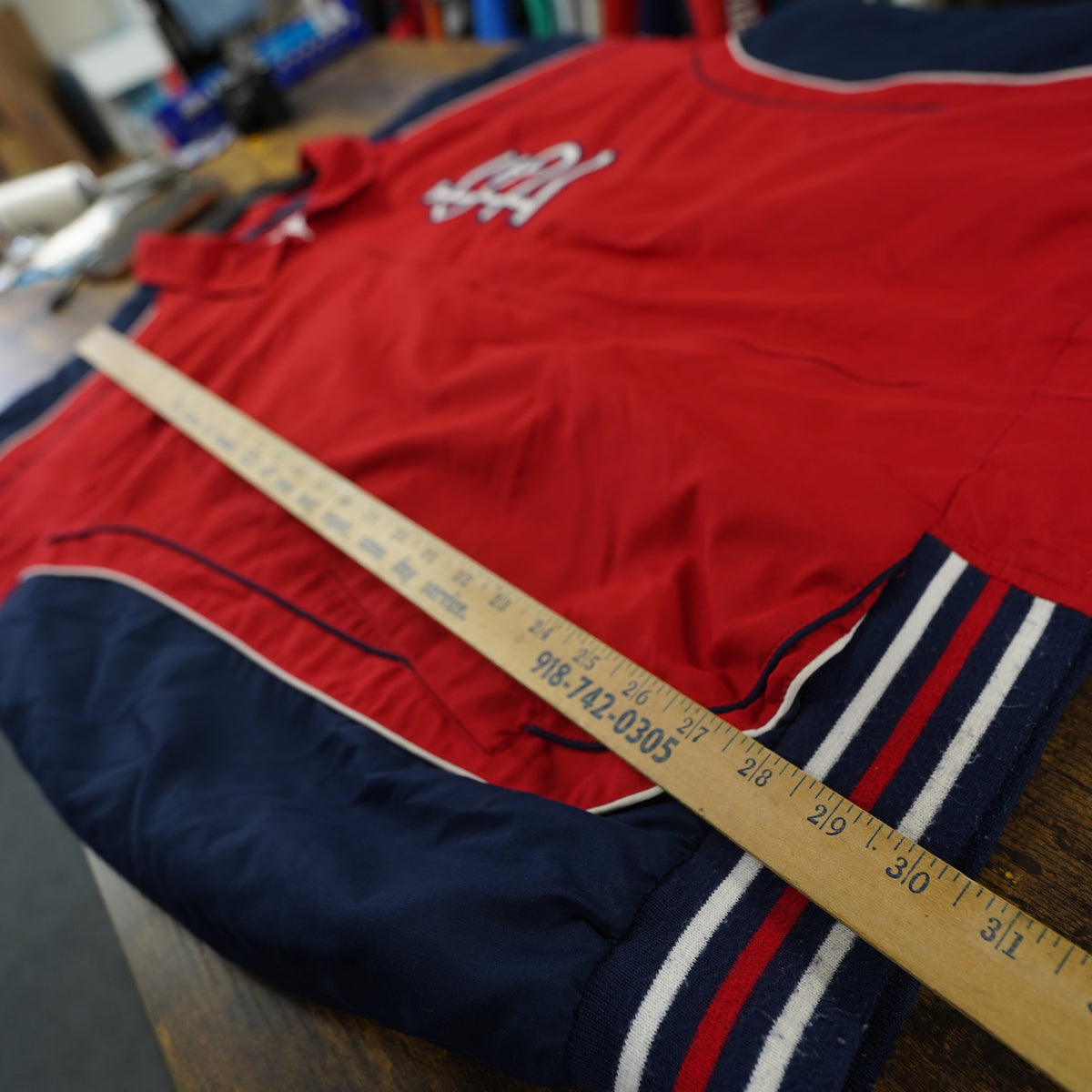 Vintage St Louis Cardinals G-III Carl Banks Jacket Red Blue Embroidered XXL