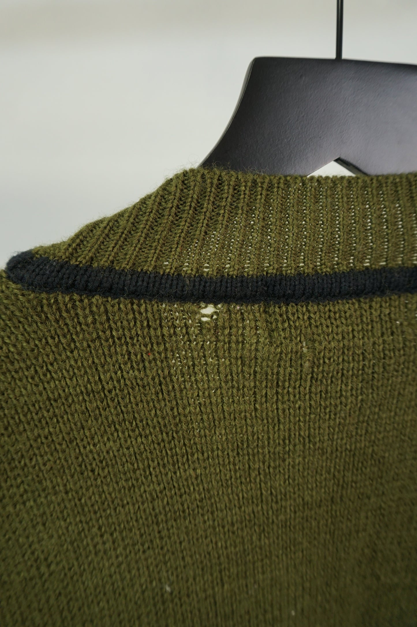 (XL) Vtg Jed Olive Wool Blend Knit Cardigan