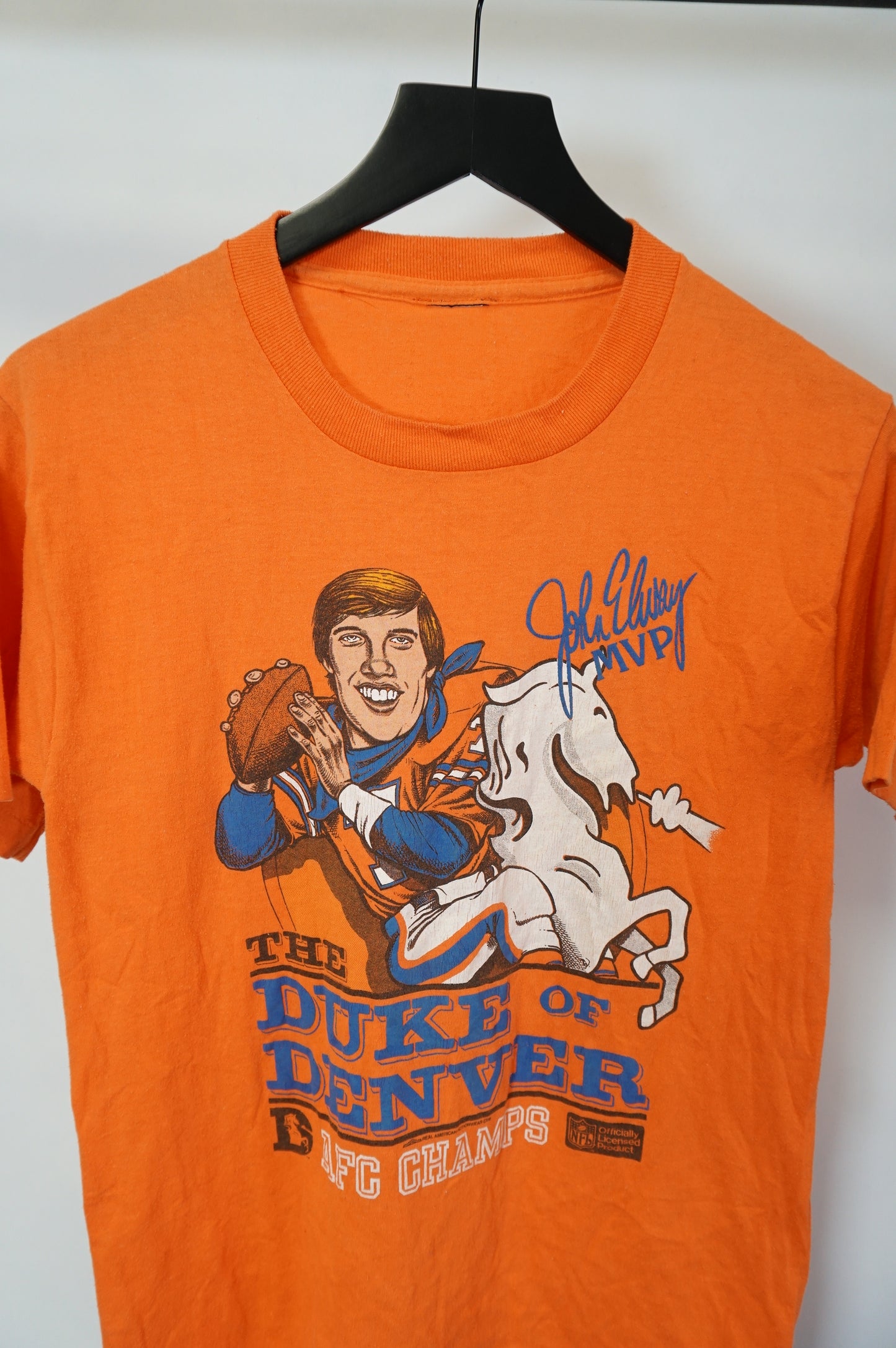 (S) John Elway The Duke of Denver Vtg T-Shirt