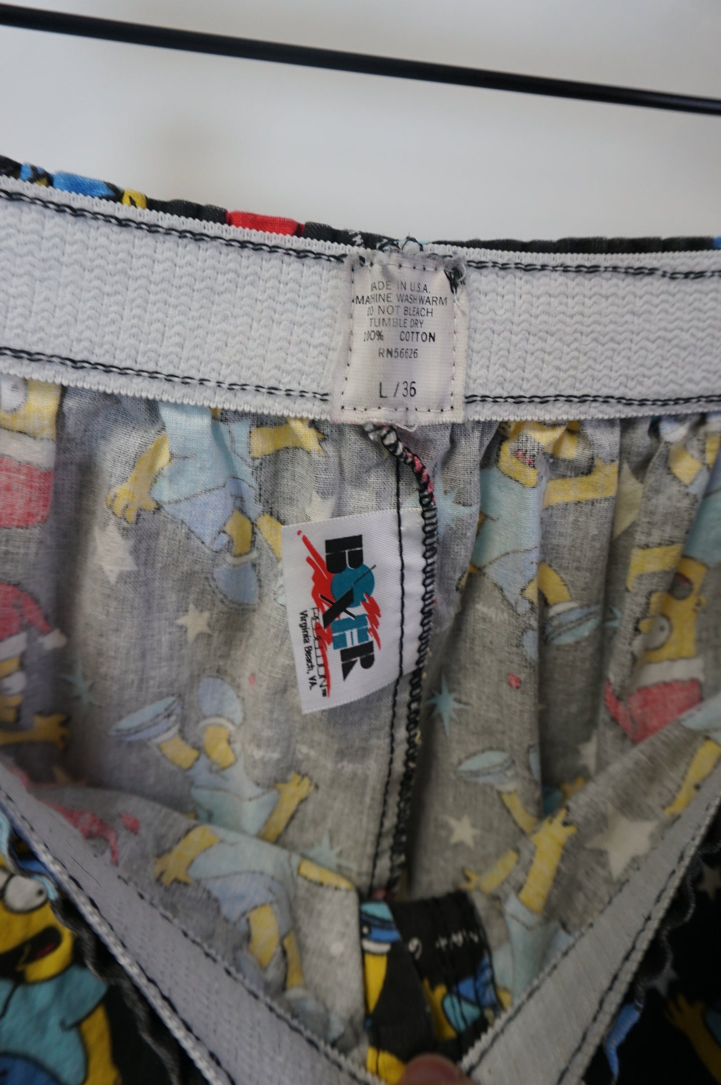 (L) 1990 Bart Simpson Christmas Boxers