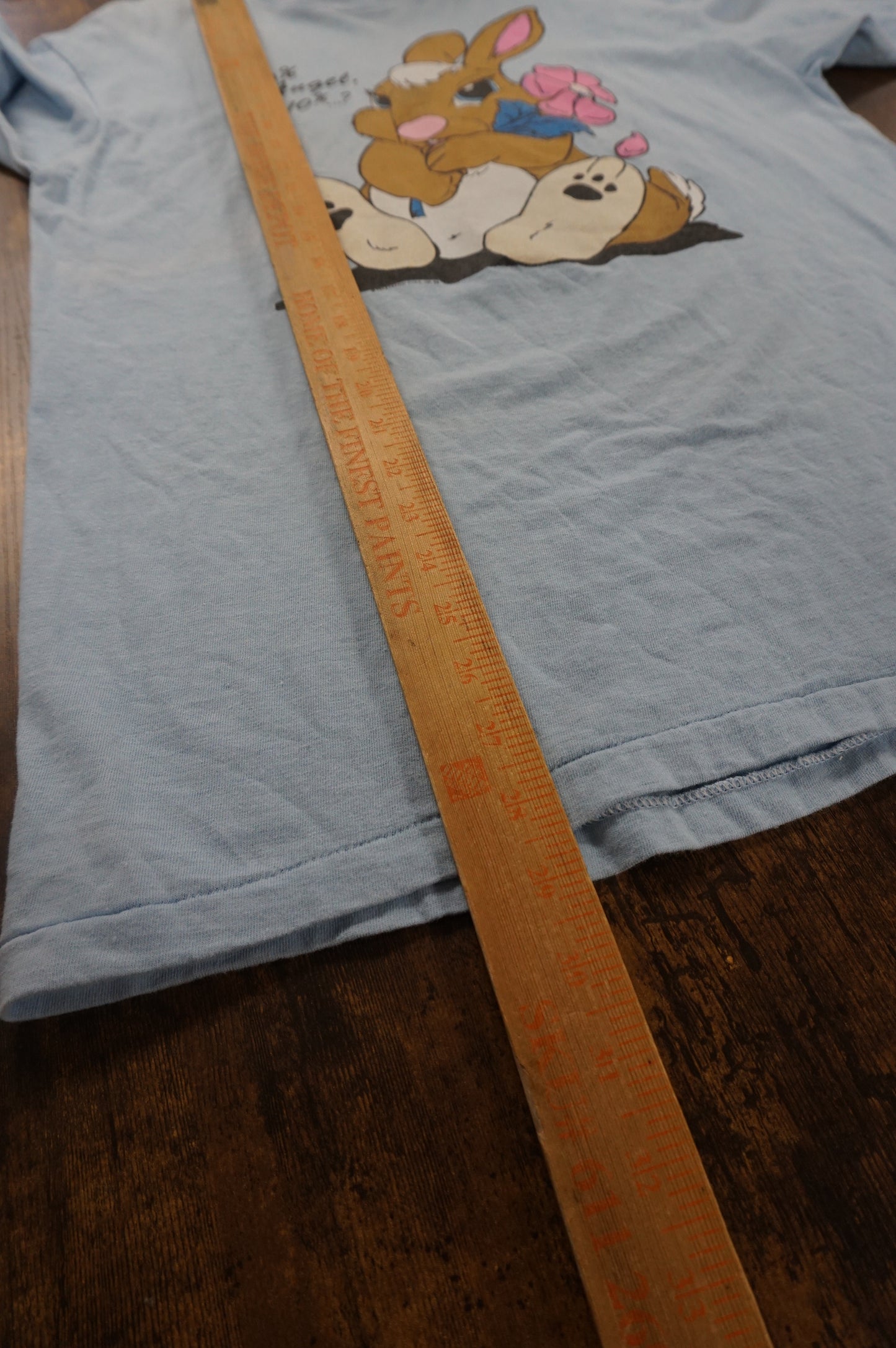 (M/L) USA Made 90% Angel Single Stitch Bunny T-Shirt