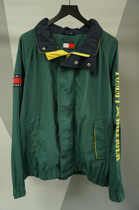 (XL/XXL) Vtg Tommy Hilfiger Forest Green Jacket