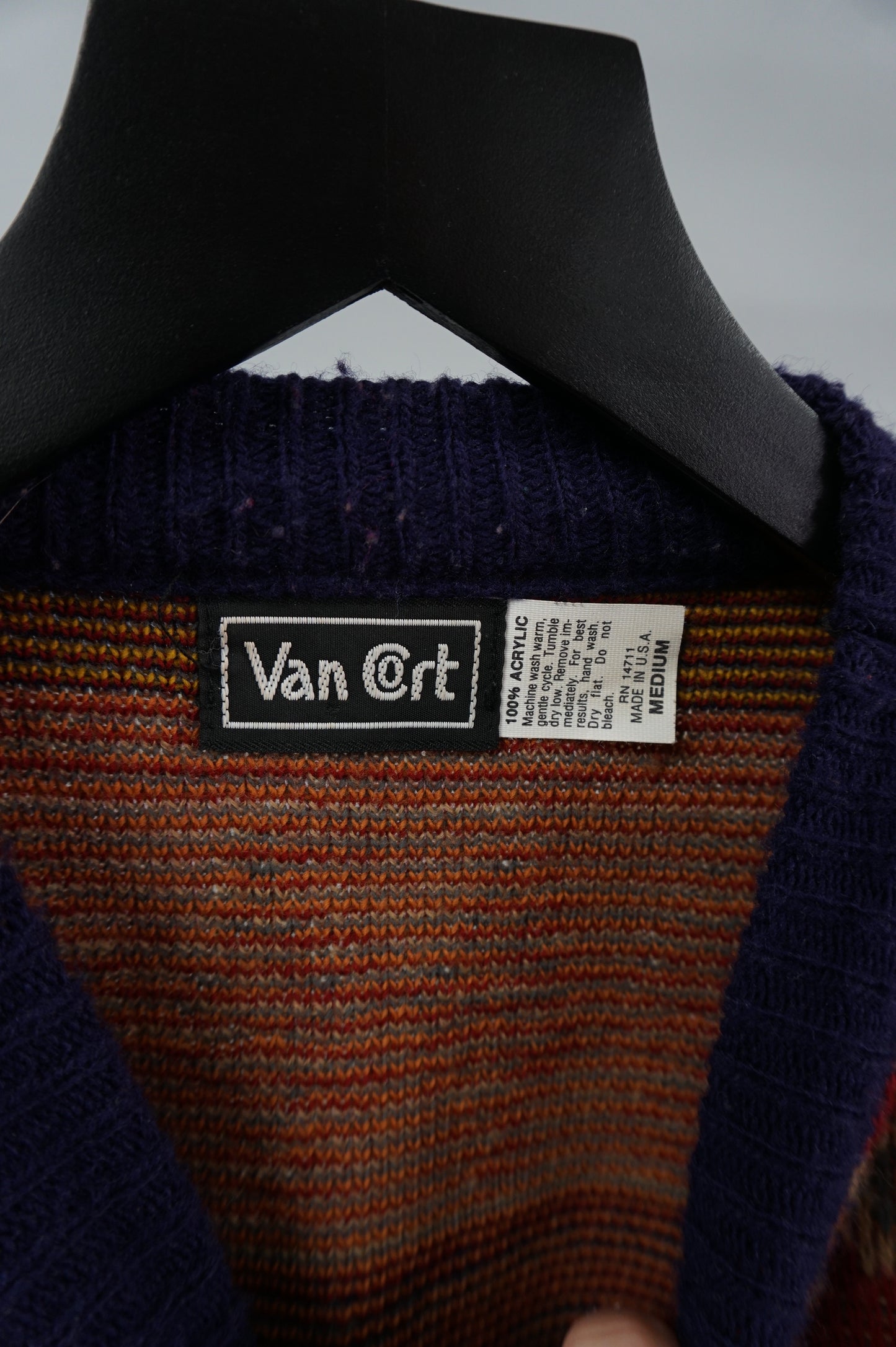 (M) Vtg Van Cort Knit Sweater
