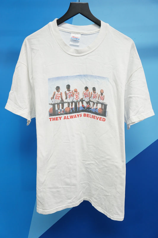 (L/XL) They Always Believed Houston Rockets Single Stitch T-Shirt