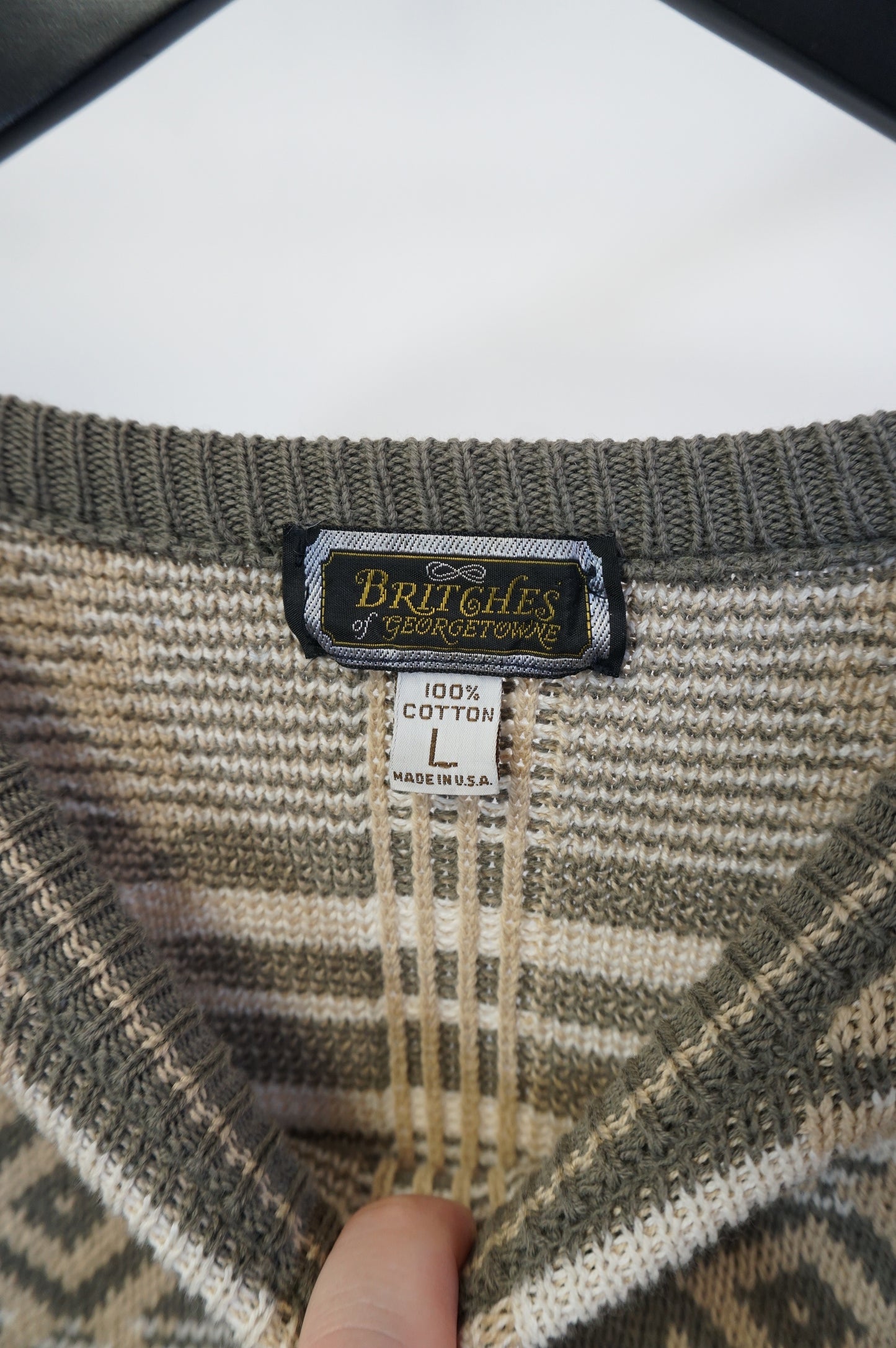 (L) USA Made Britches Knit Sweater