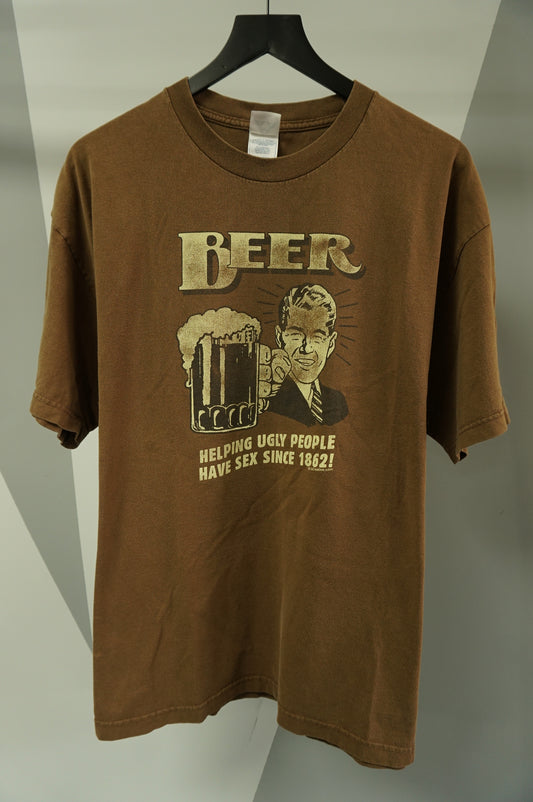 (XL) Beer Helping Ugly People Have Sex Since 1862 T-Shirt