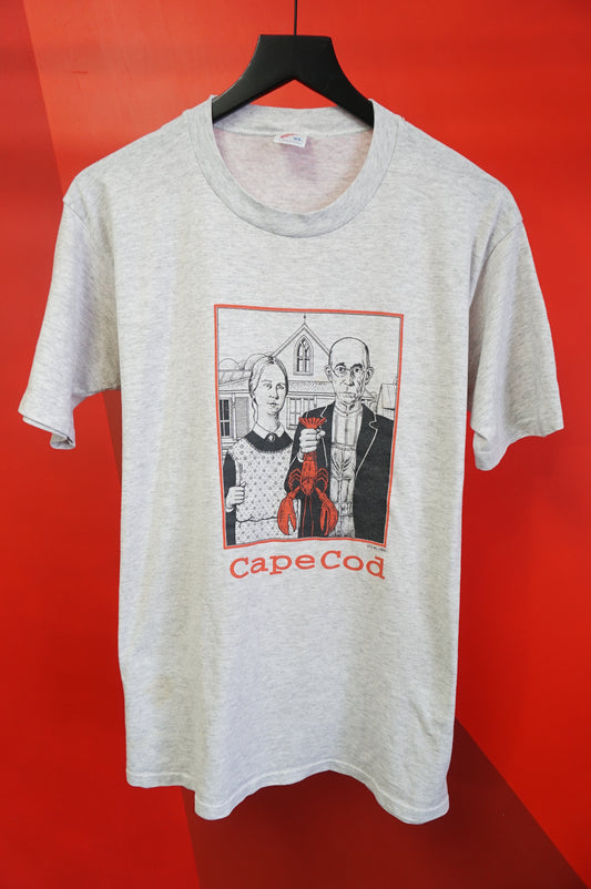 (L/XL) 1991 American Gothic Single Stitch Cape Cod Tourist T-Shirt