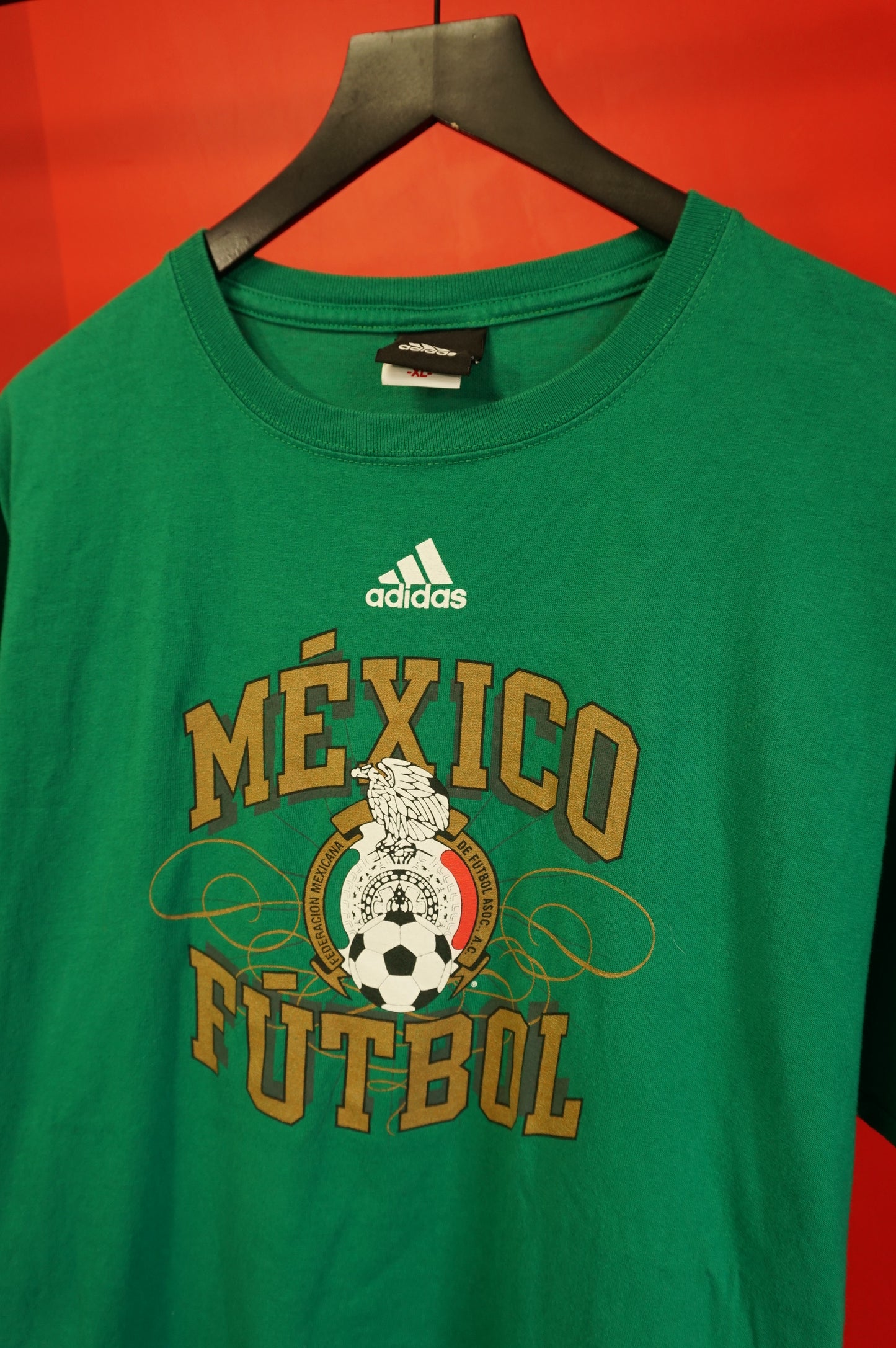 (L/XL) Mexico Futbol Adidas T-Shirt