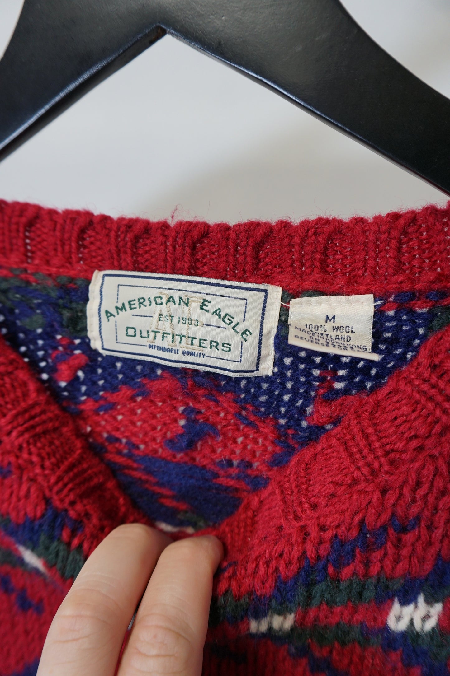 (M) Vtg American Eagle Knit Sweater