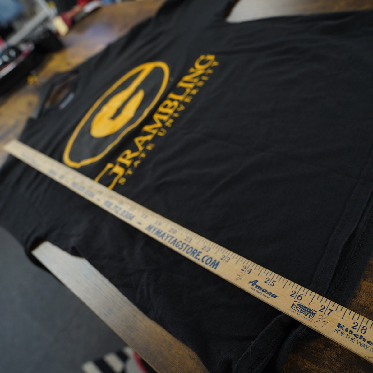 (L) Champion Grambling State University Long Sleeve Shirt Mens Large Black HBCU Tee