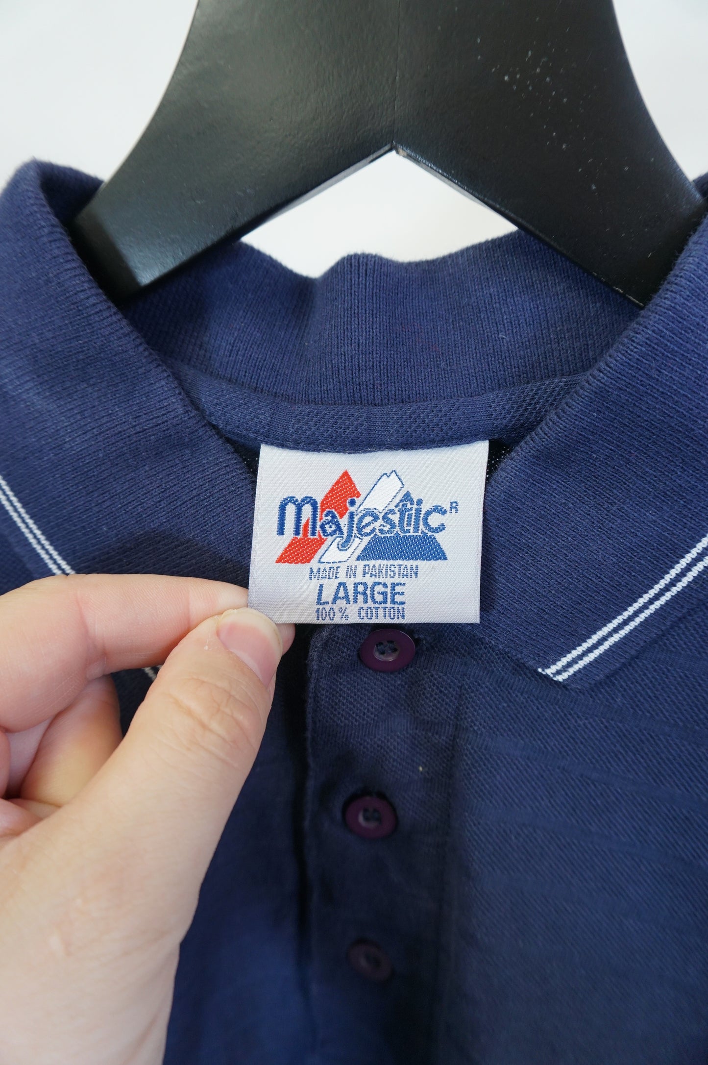 (L) Vtg Houston Astros Majestic Polo Shirt