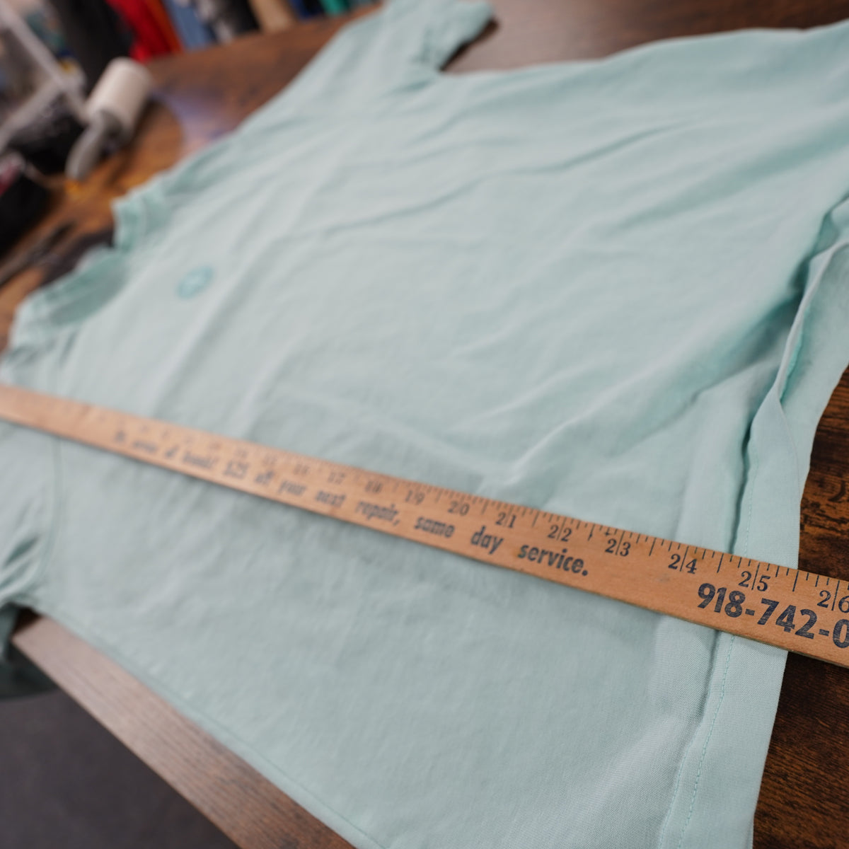 (S) Stone Island Aqua Blue Raglan Compass Logo T-Shirt 7515113WN Mens S