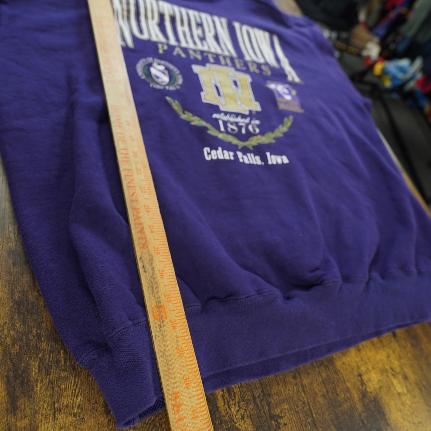 (XL) Vintage Northern Iowa Panthers Galt Sweatshirt Men's XL Purple Crewneck