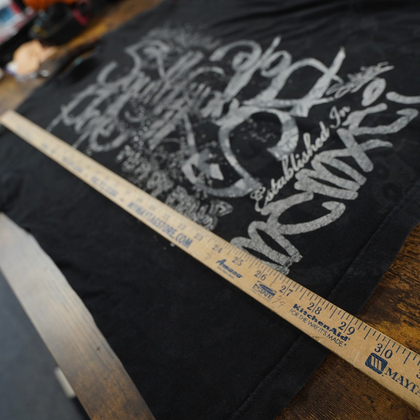 (M) Vintage Southpole Y2K Graffiti Streetwear T-Shirt 2000s Men's M Black Emo Goth