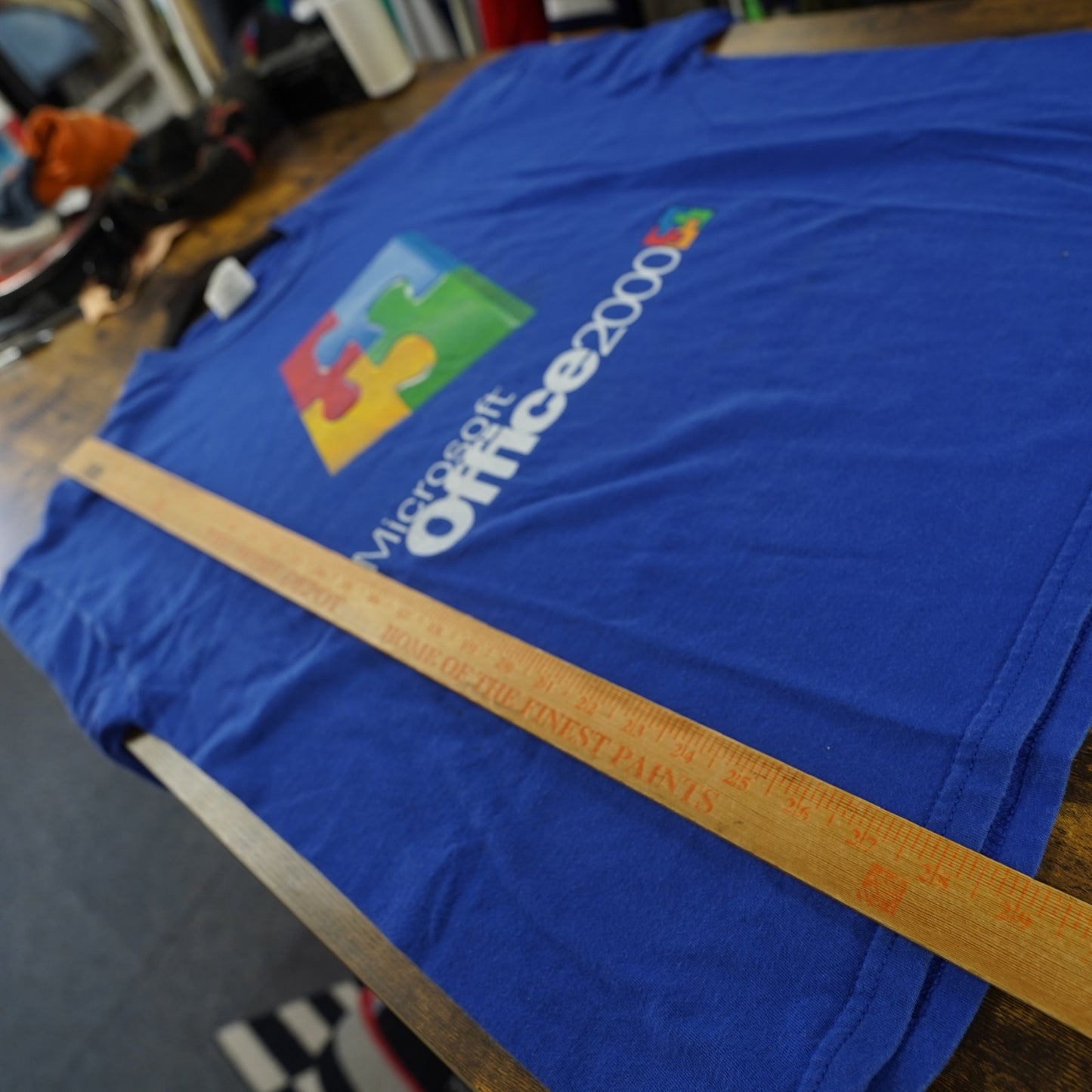 (XL) Vintage Microsoft Office 2000 Tech Promotional T-Shirt Men's XL Computer Y2K