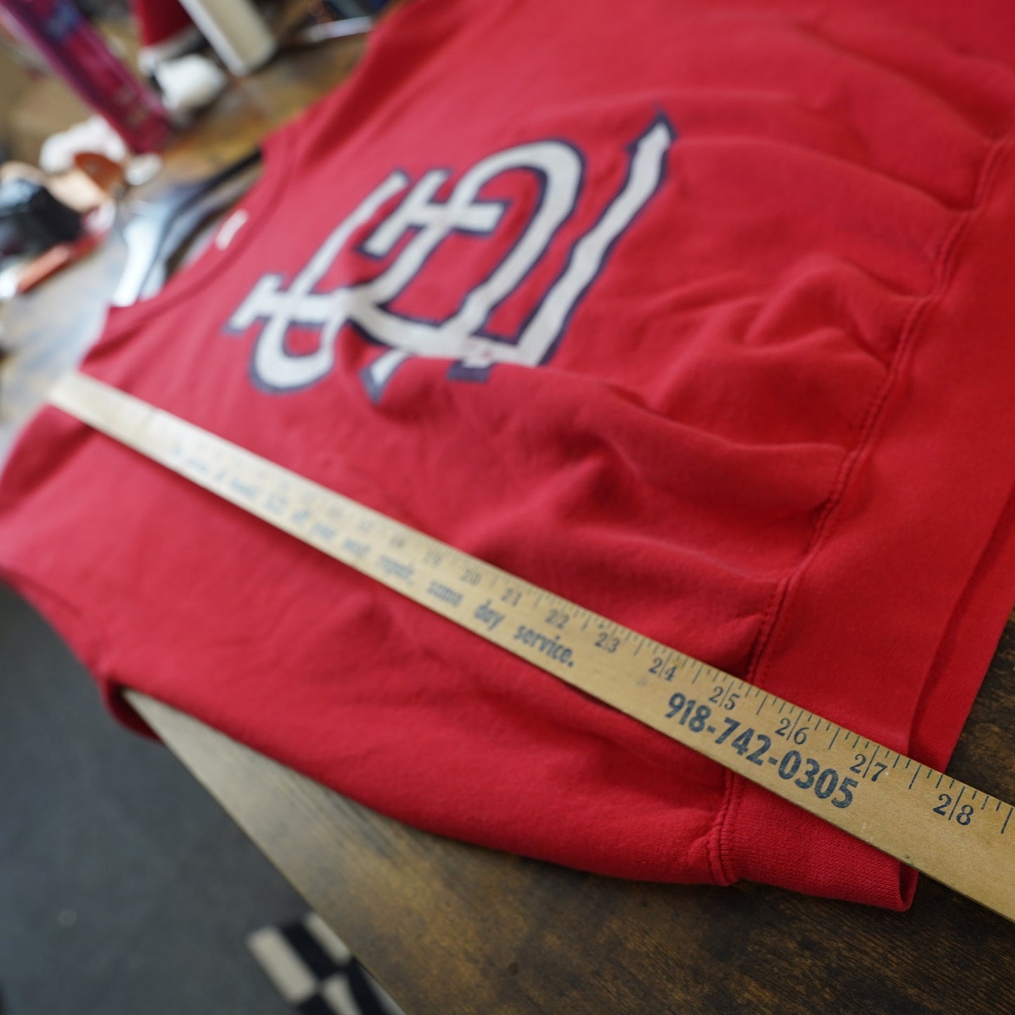 (XL) Vintage St. Louis Cardinals Y2K Sweatshirt Men's XL Red Big Logo MLB 2000s Retro