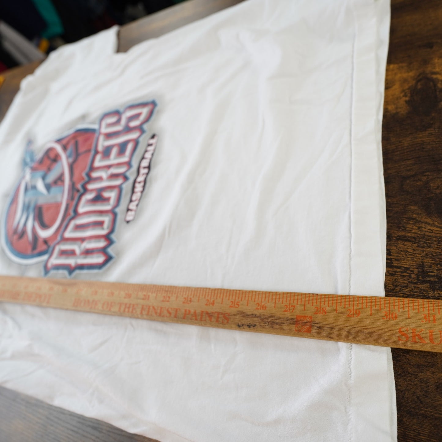 (XL) Vintage Houston Rockets Basketball Single Stitch T-Shirt Men's XL White 90s