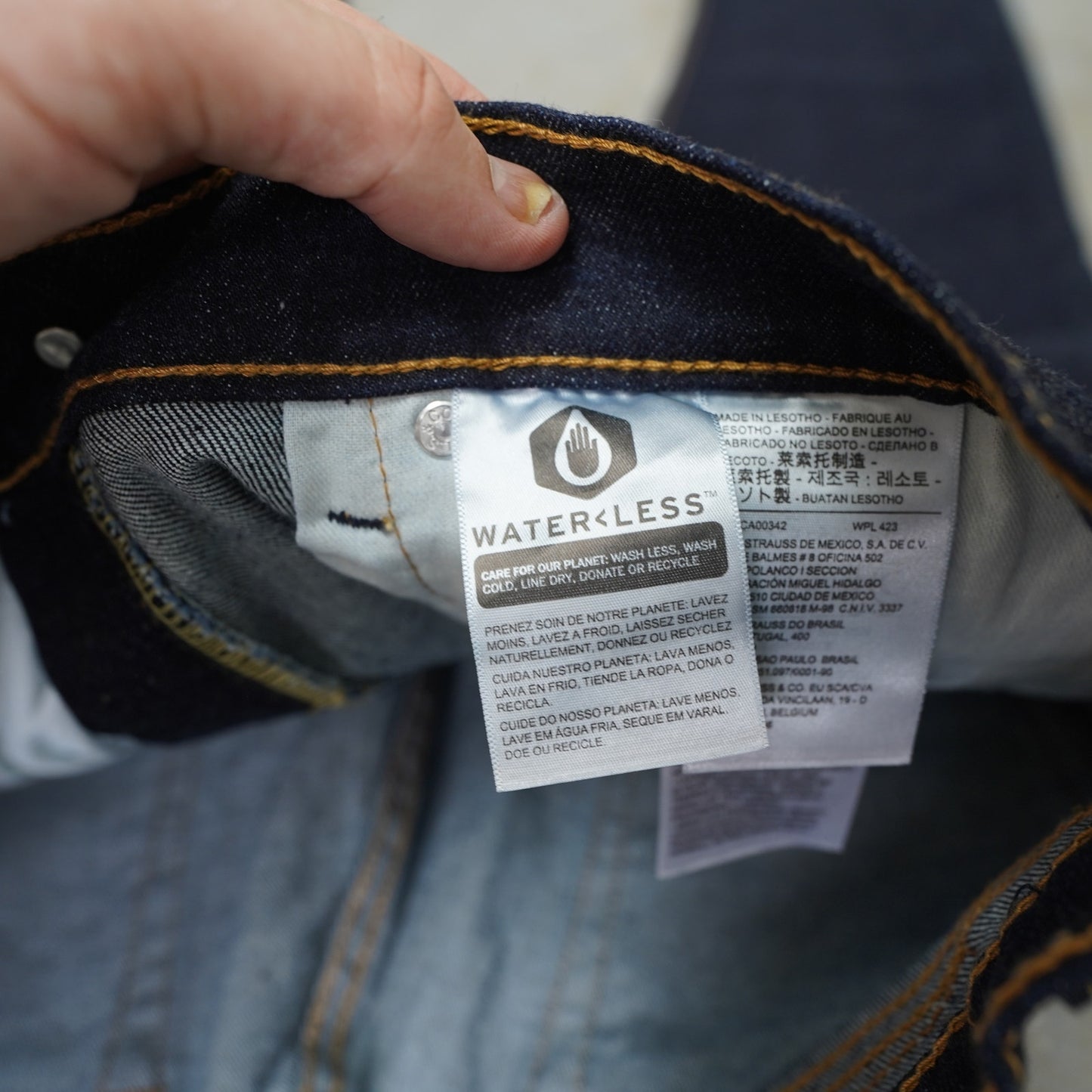 Levi's Strauss 505 Regular Fit Dark Blue Jeans Men's 34x30 Stretch New w/tags