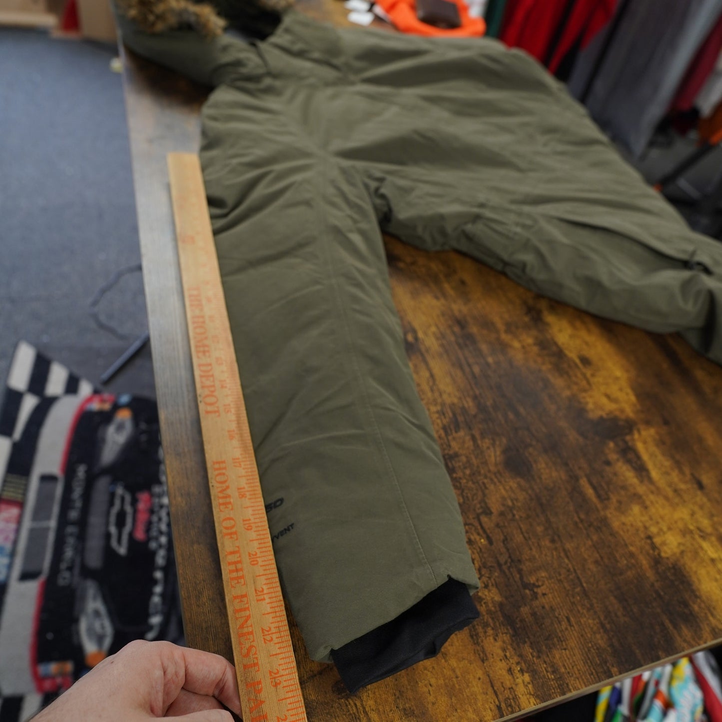 (Women's XXL) The North Face Arctic Parka Olive Green HyVent 550 Down Faux Fur Hood