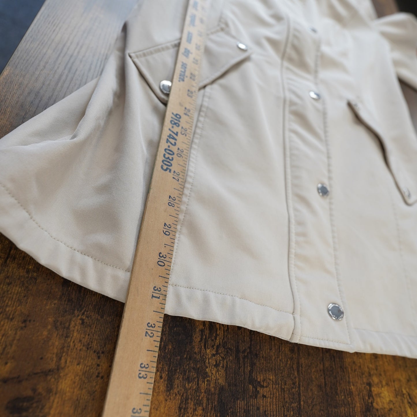 (Women's M) Tommy Hilfiger Rain Jacket Trench Coat Beige Tan Blazer