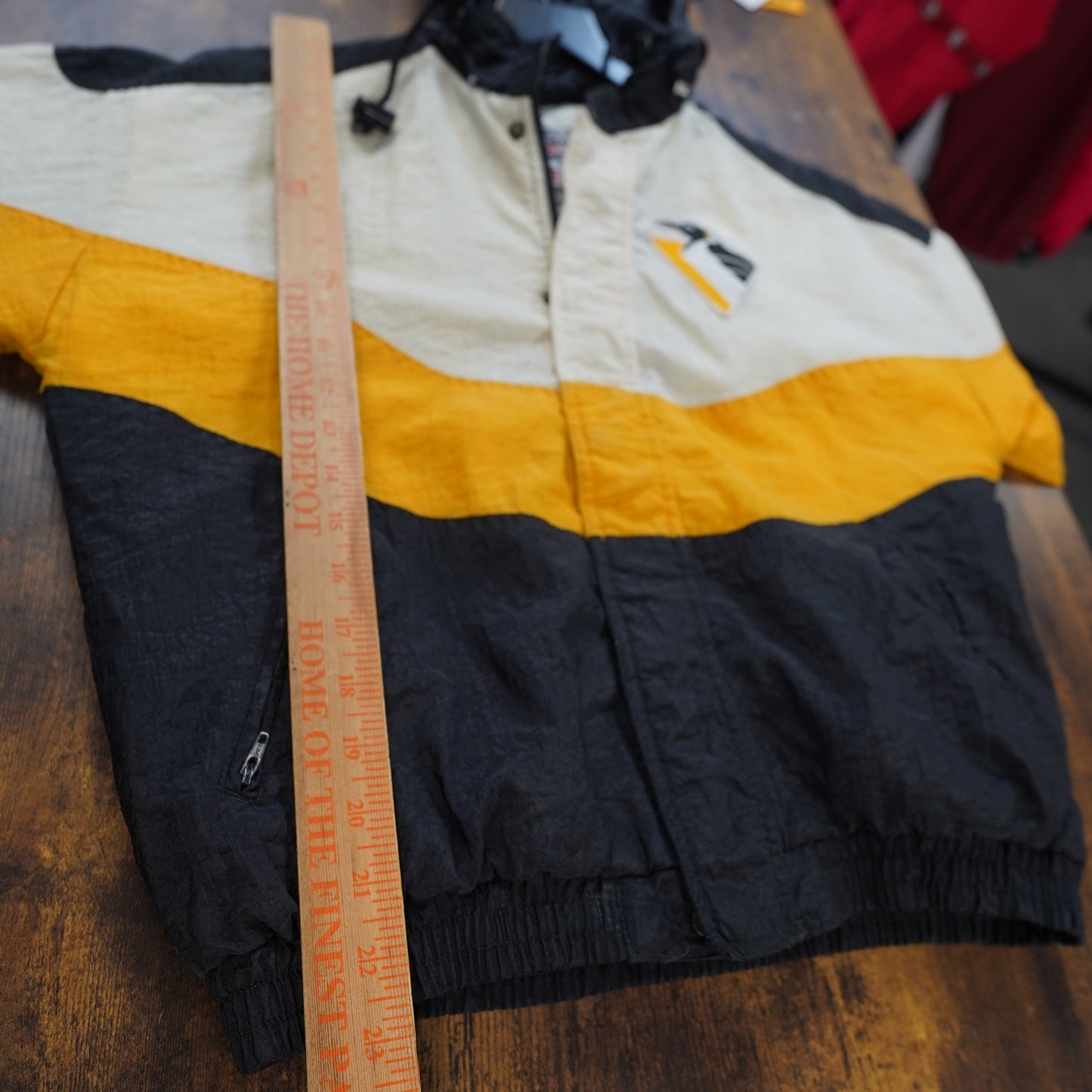 (Kids L) Vintage Pittsburg Penguins Apex One Puffer Jacket Youth L 90s Retro Kids White