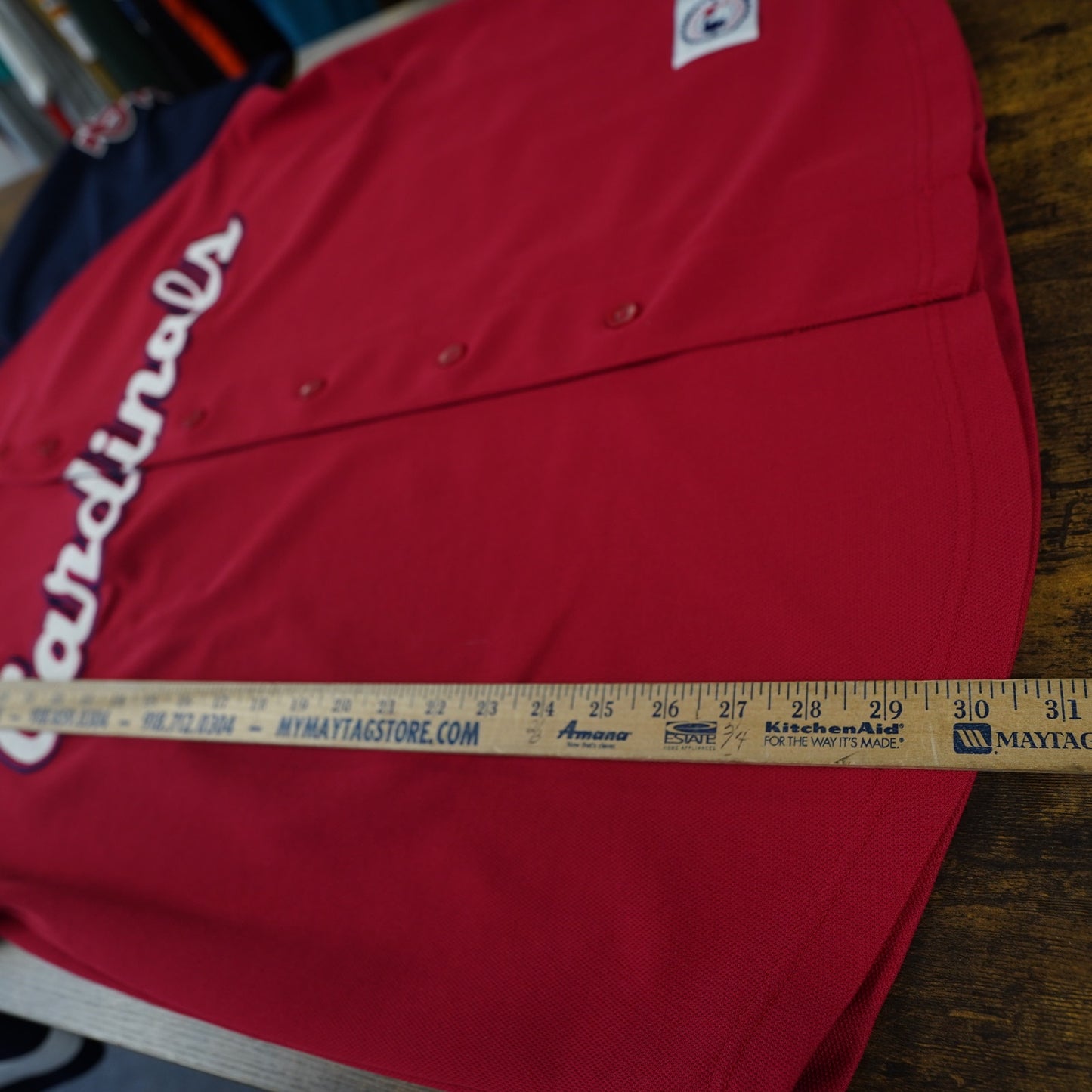 (XL) Vintage St. Louis Cardinals Majestic Script Sewn Baseball Jersey Men's XL Red