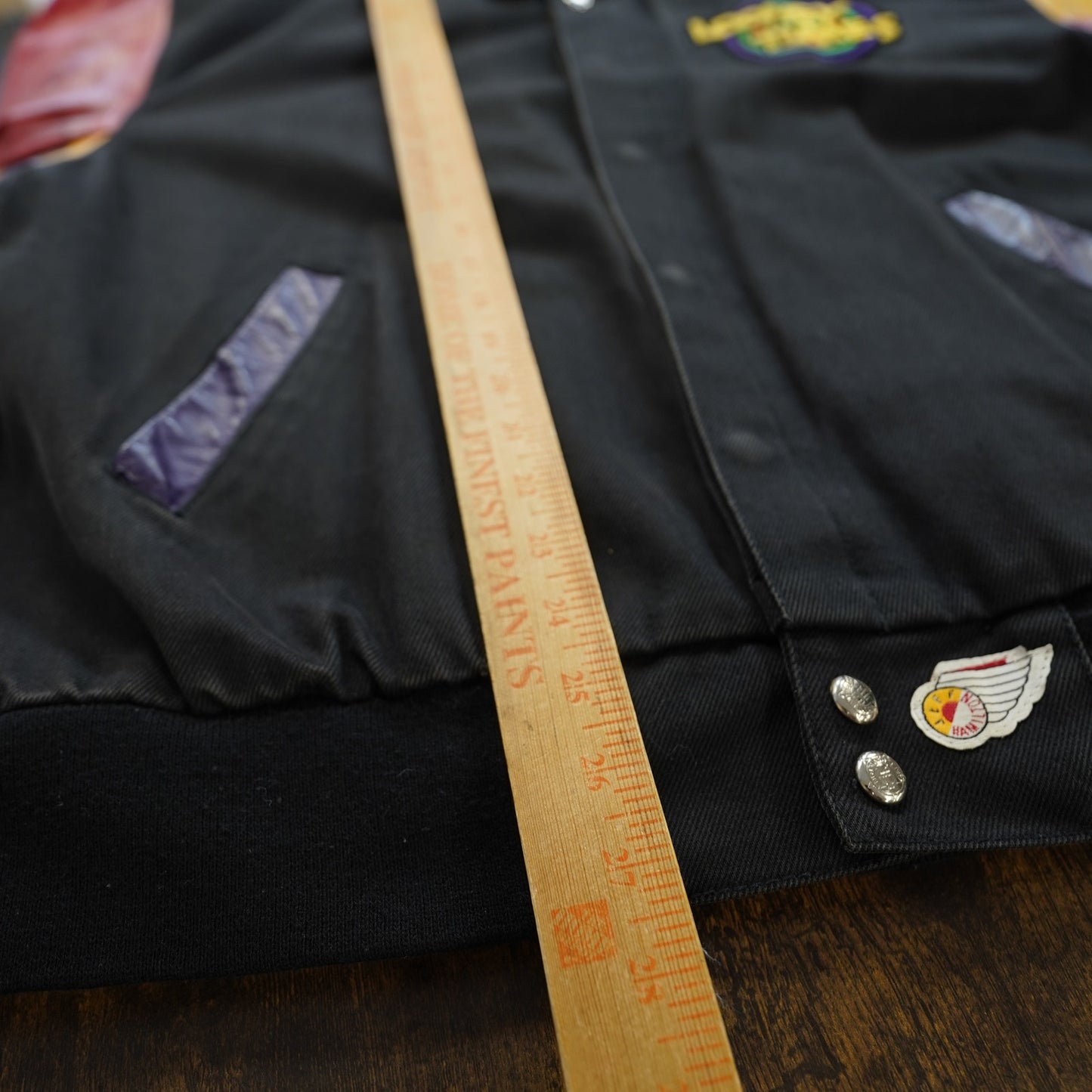 (M) Vtg 1992 Jeff Hamilton Looney Tunes Leather Canvas Jacket M 90s Rap Cartoon Art