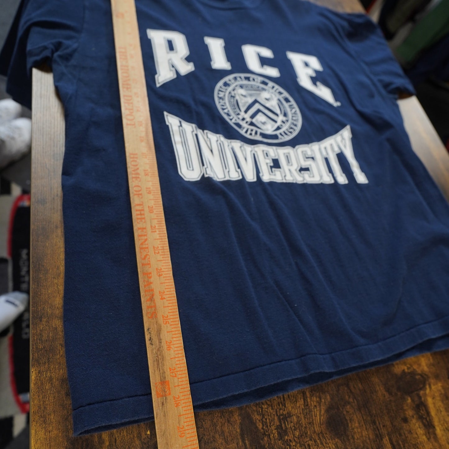 (XXL) Vintage Rice University Owls Jansport T-Shirt Men's XXL Navy Blue 90s USA Made