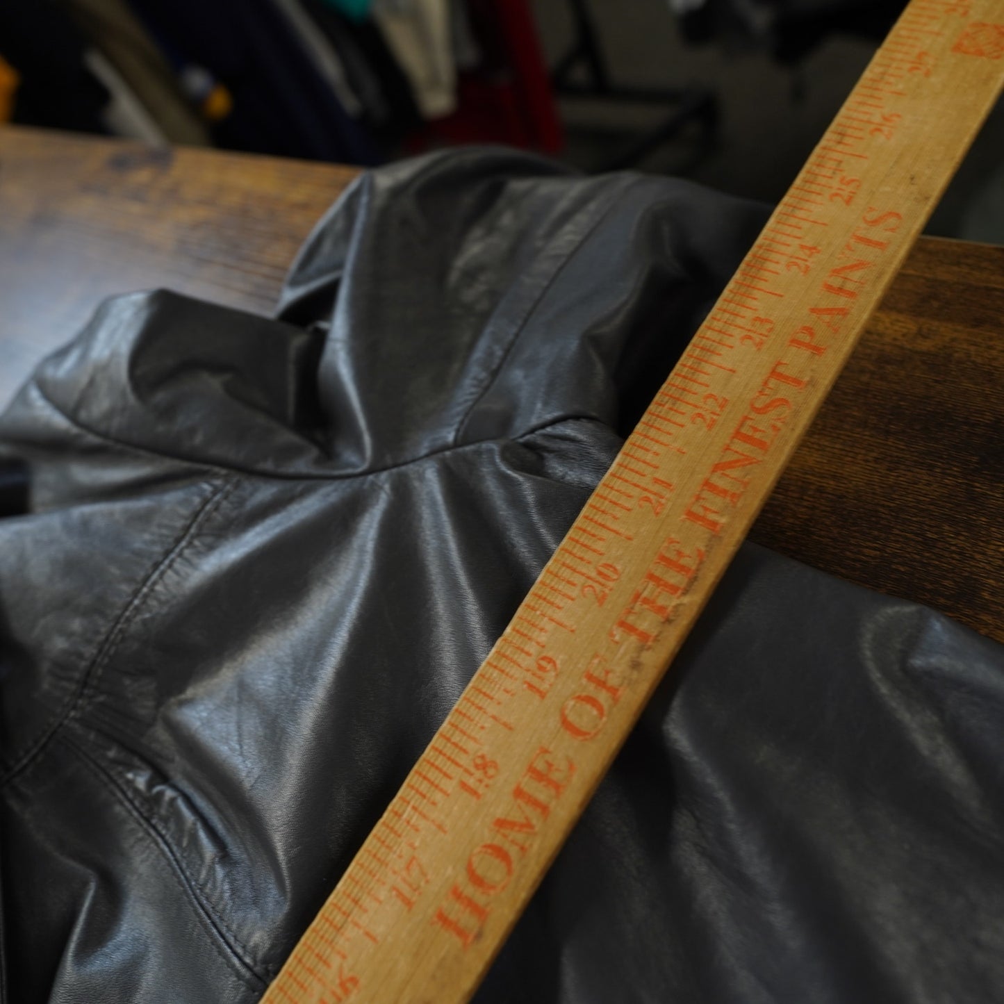 (Women's 20T) Vintage Montgomery Ward Tannery Belted Leather Gray Trench Coat Jacket