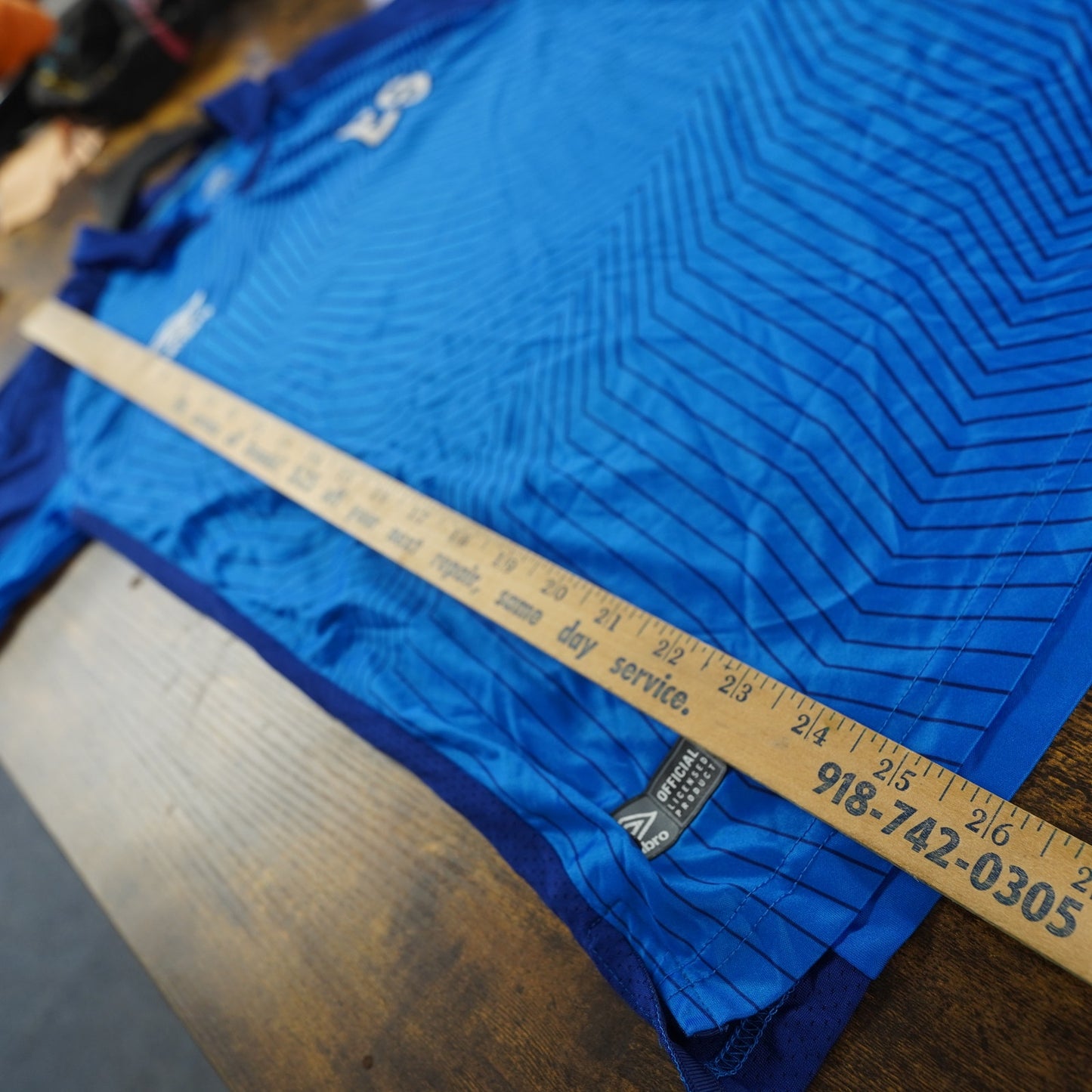 (M) Umbro El Salvador 2019 Home Soccer Jersey Men's M Blue Football Kit Futbol