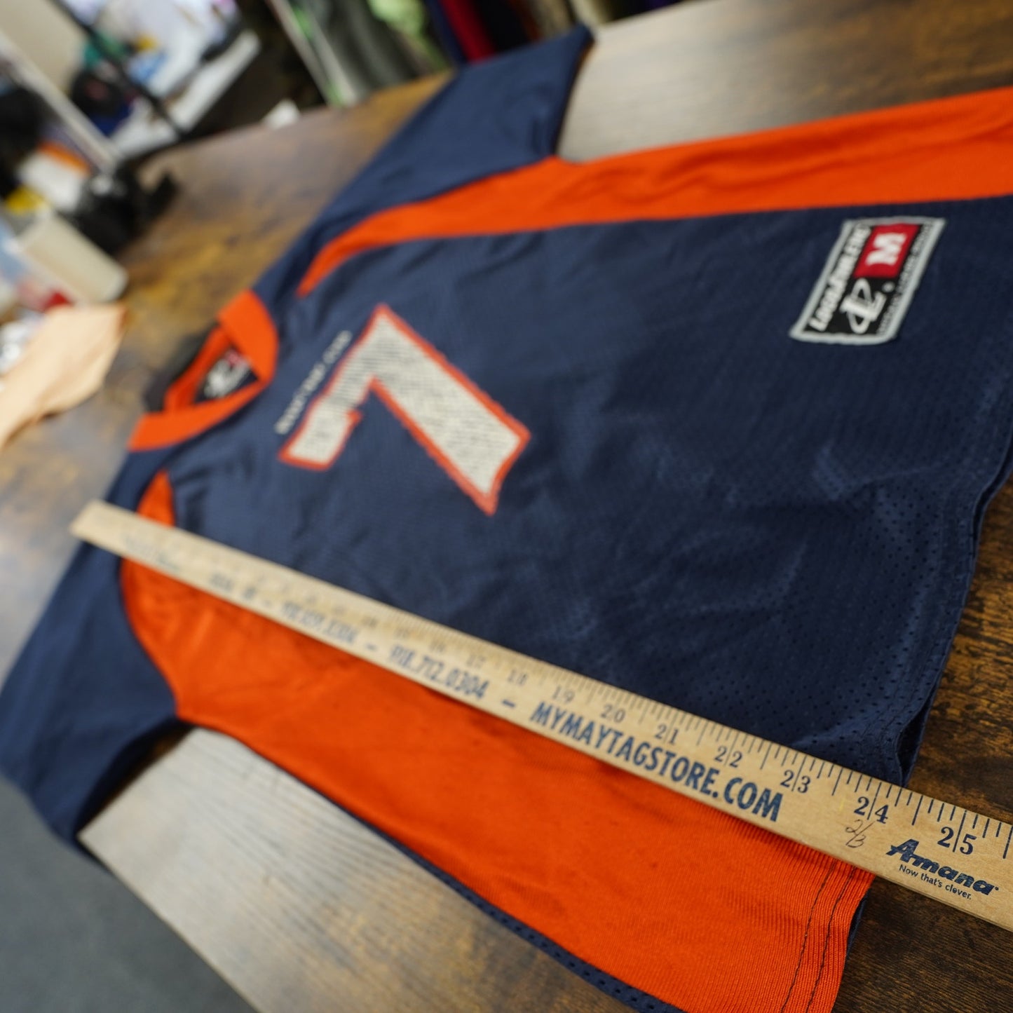 (Youth M) Vintage John Elway Denver Broncos Logo Athletic Football Jersey Youth M Kids