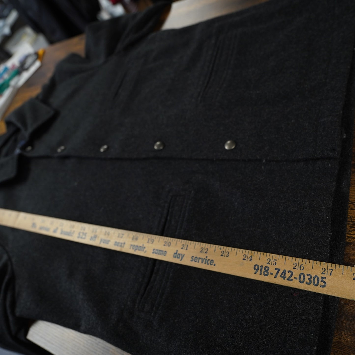 (M) J.Crew Wool Sherpa Lined Skiff Jacket Men's M Gray Military Minimalist Preppy