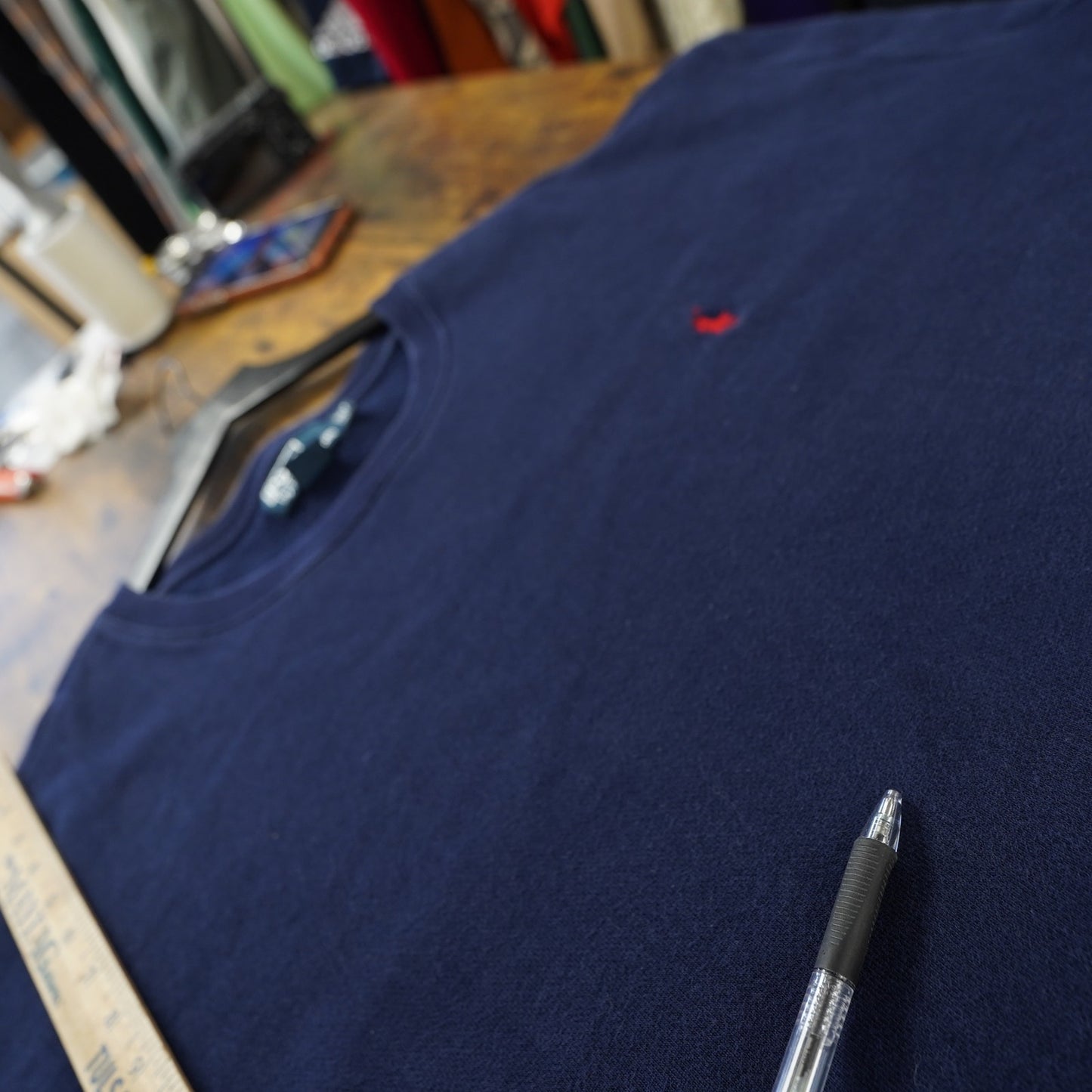 (3XLT) Polo Ralph Lauren Crewneck Sweatshirt Men's 3XLT Navy Blue Red Pony Preppy