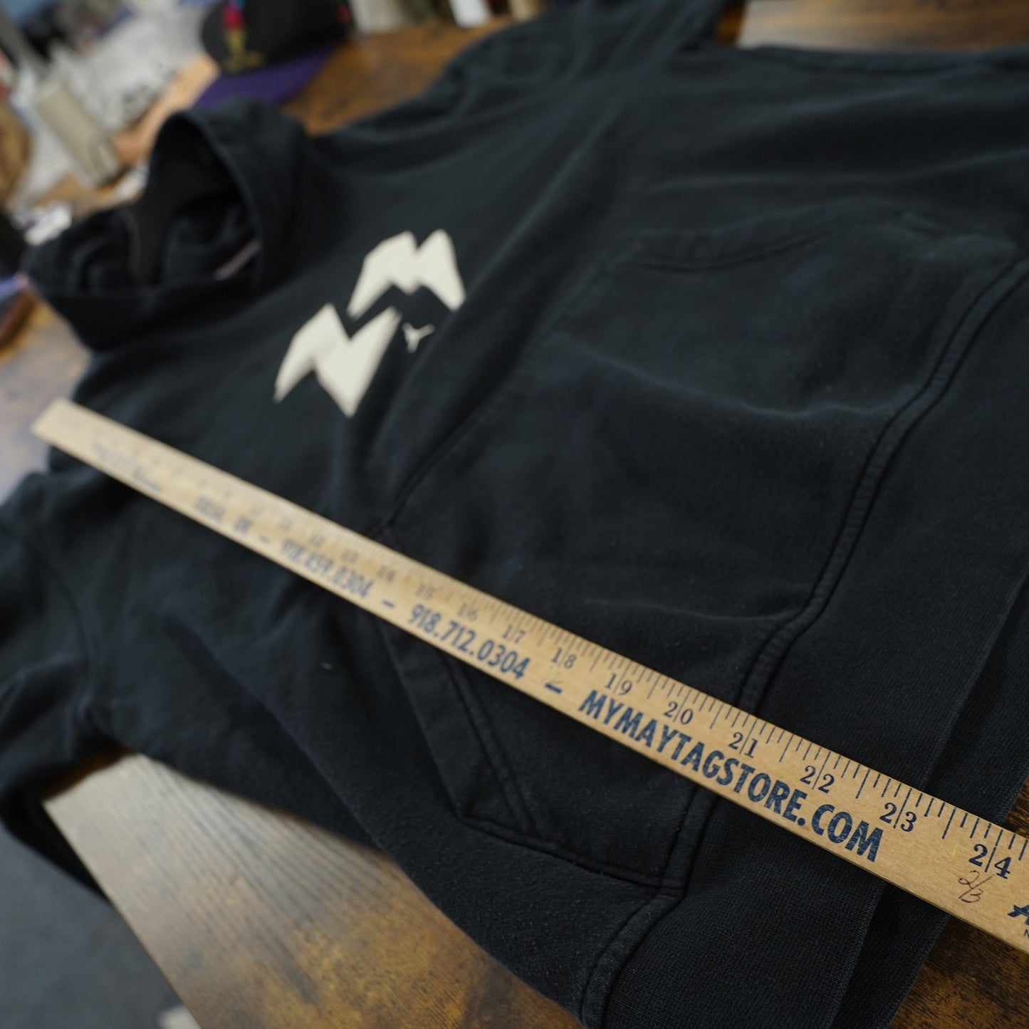 (M) Air Jordan Flight MVP Hoodie Men's M Black White Retro 8 Streetwear