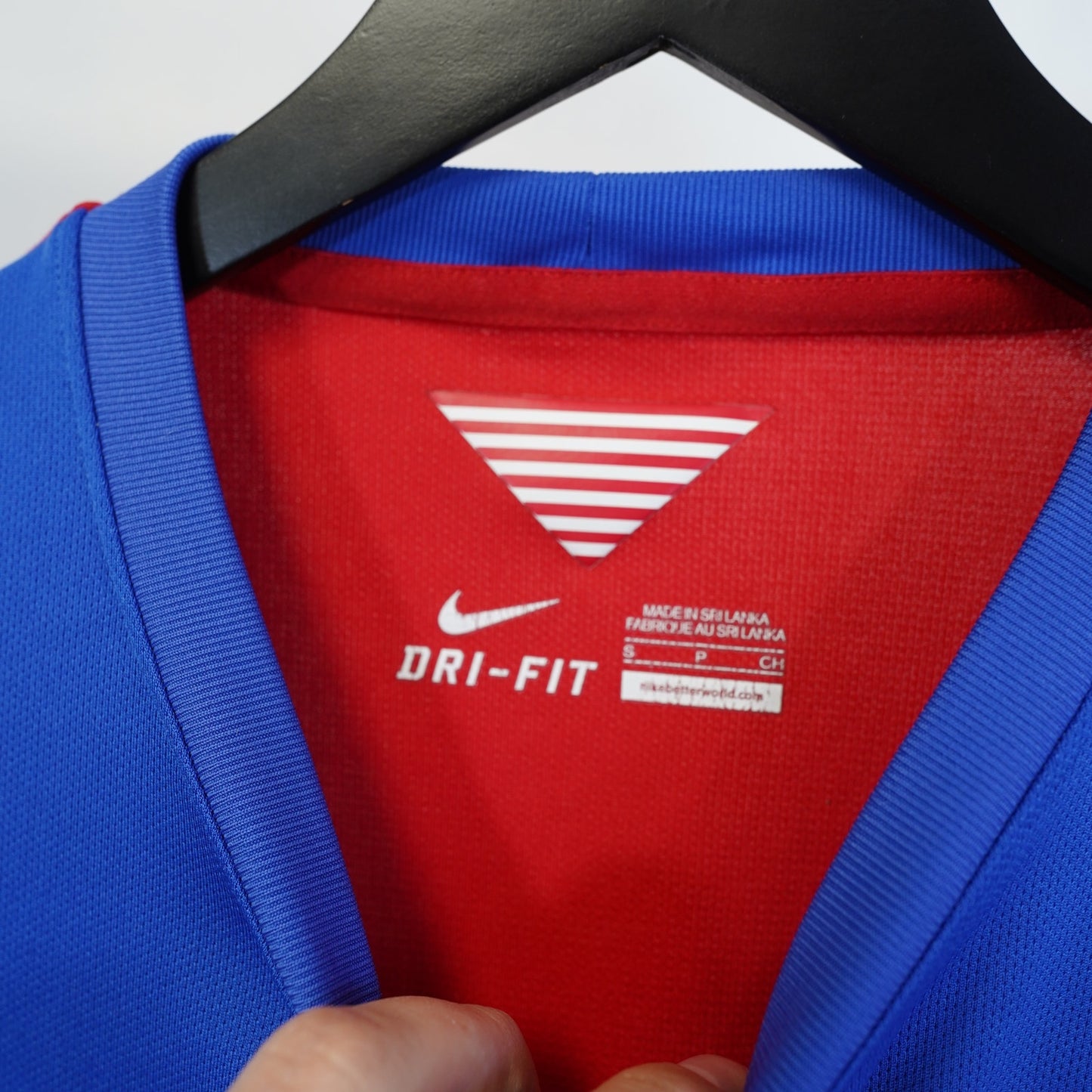 (S) Nike USMNT 2014 World Cup Away Soccer Jersey "Bomb Pop" Men's S Red Blue