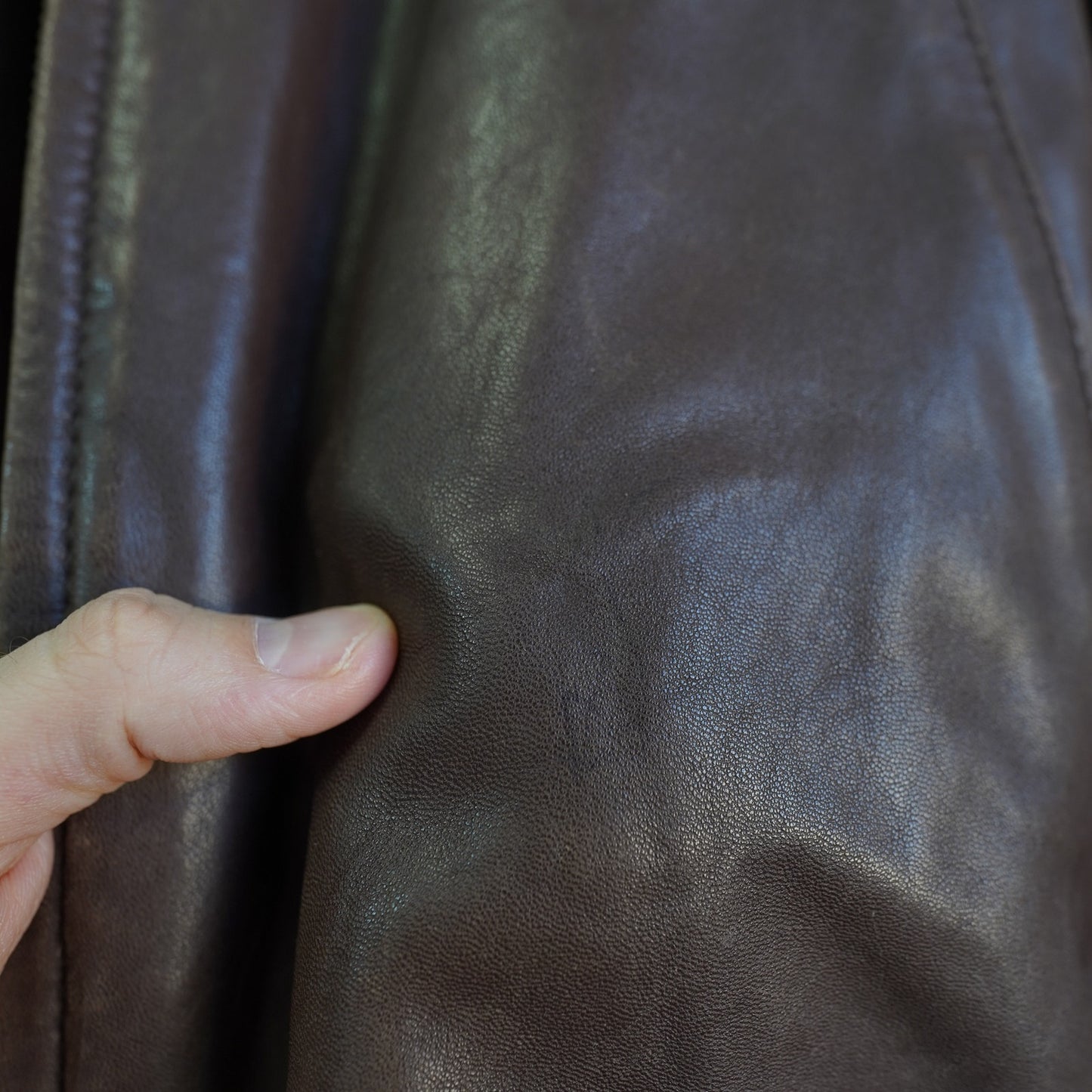(L) Vintage Daniel Cremieux Lambskin Leather Zip Jacket Men's L Brown