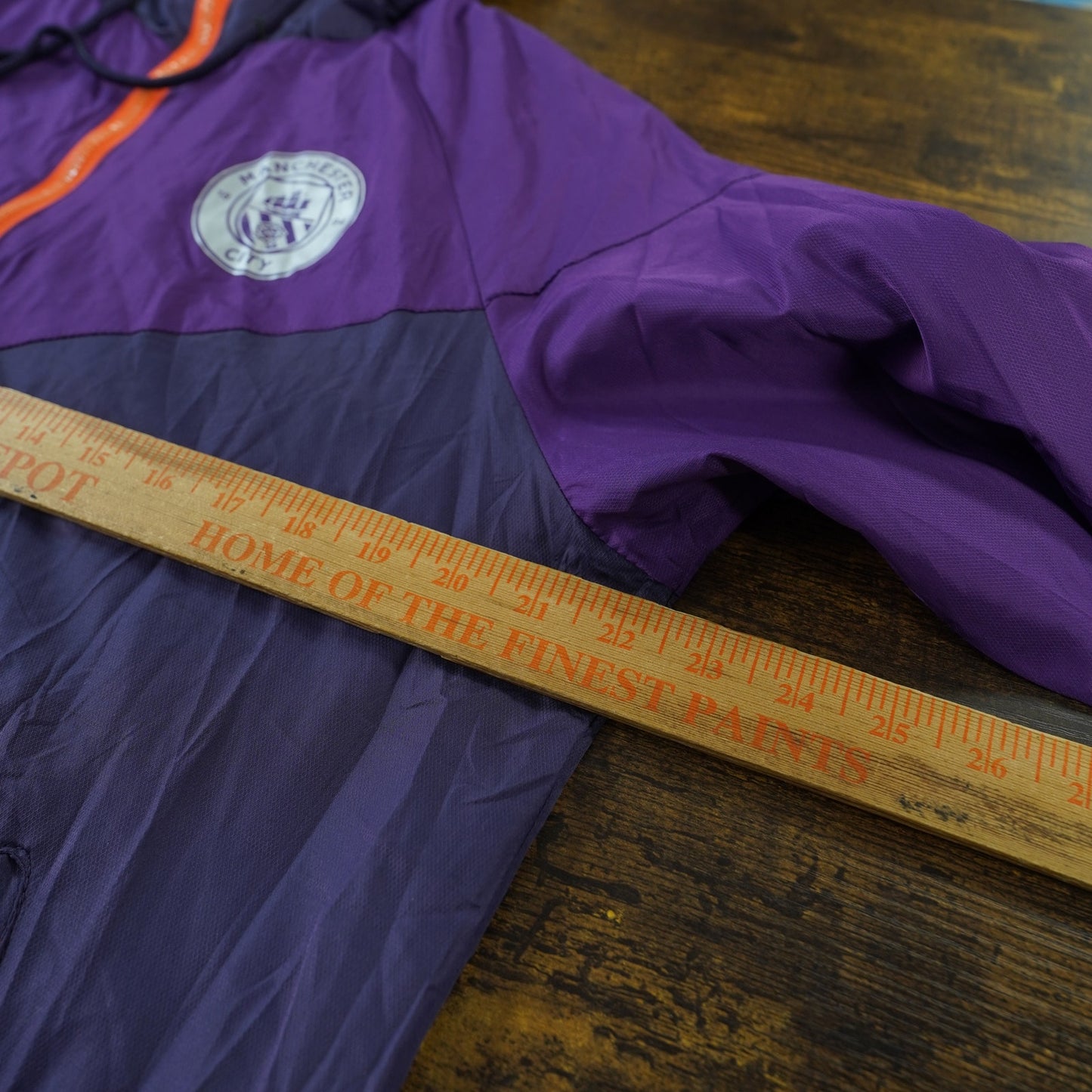 (M) Nike Manchester City FC Purple Windbreaker Jacket Men's M Warm Up Tech