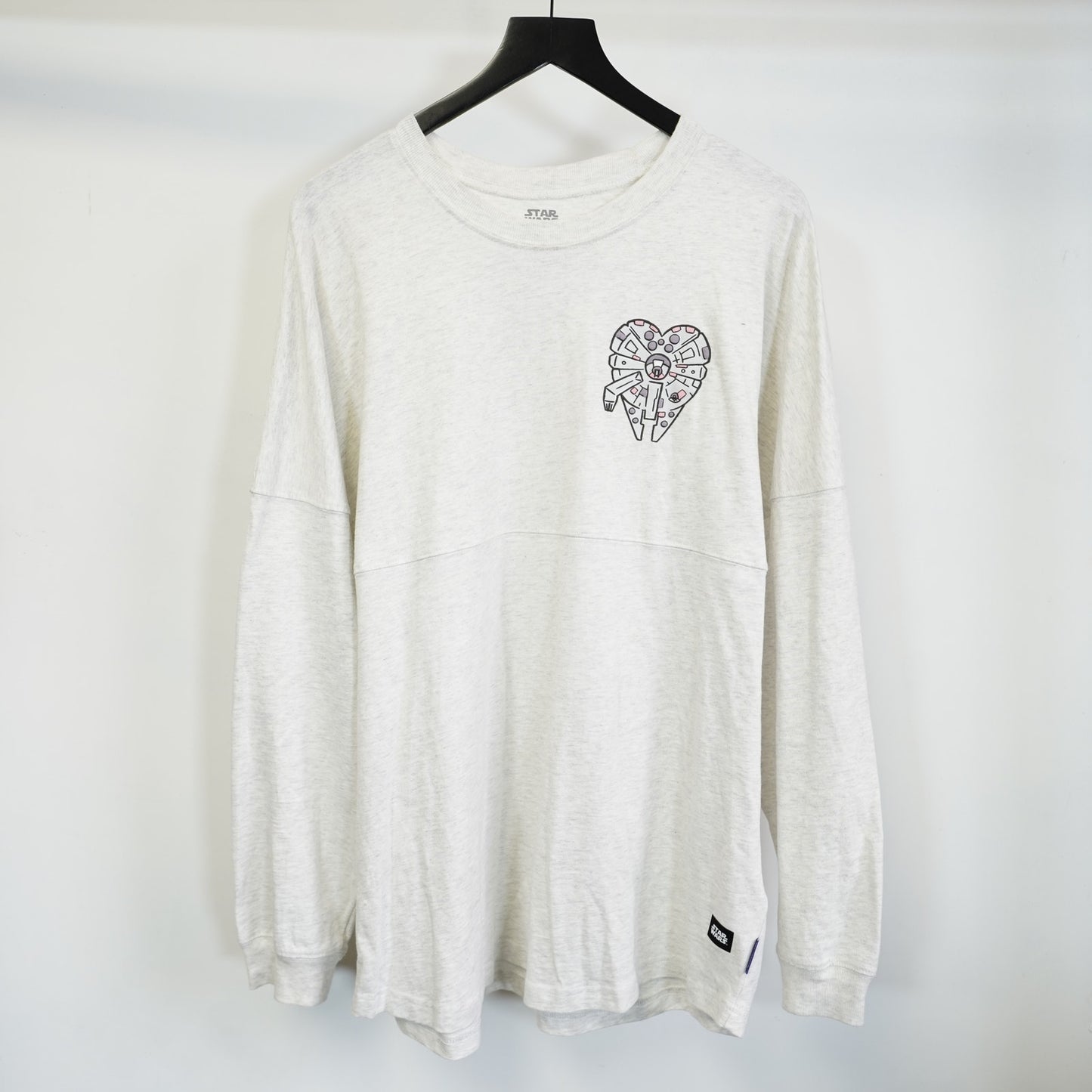 (L) Disney Parks Star Wars "I Know" Spirit Jersey Unisex L Gray Millennium Falcon