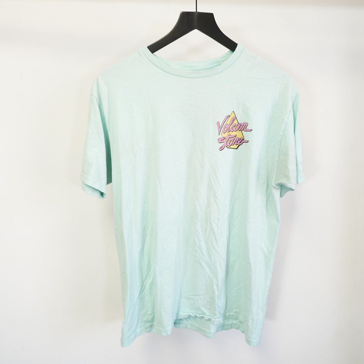(M) Volcom Stone 2000s Vintage Surf T-Shirt Y2K Skate Men's M Blue Tropical