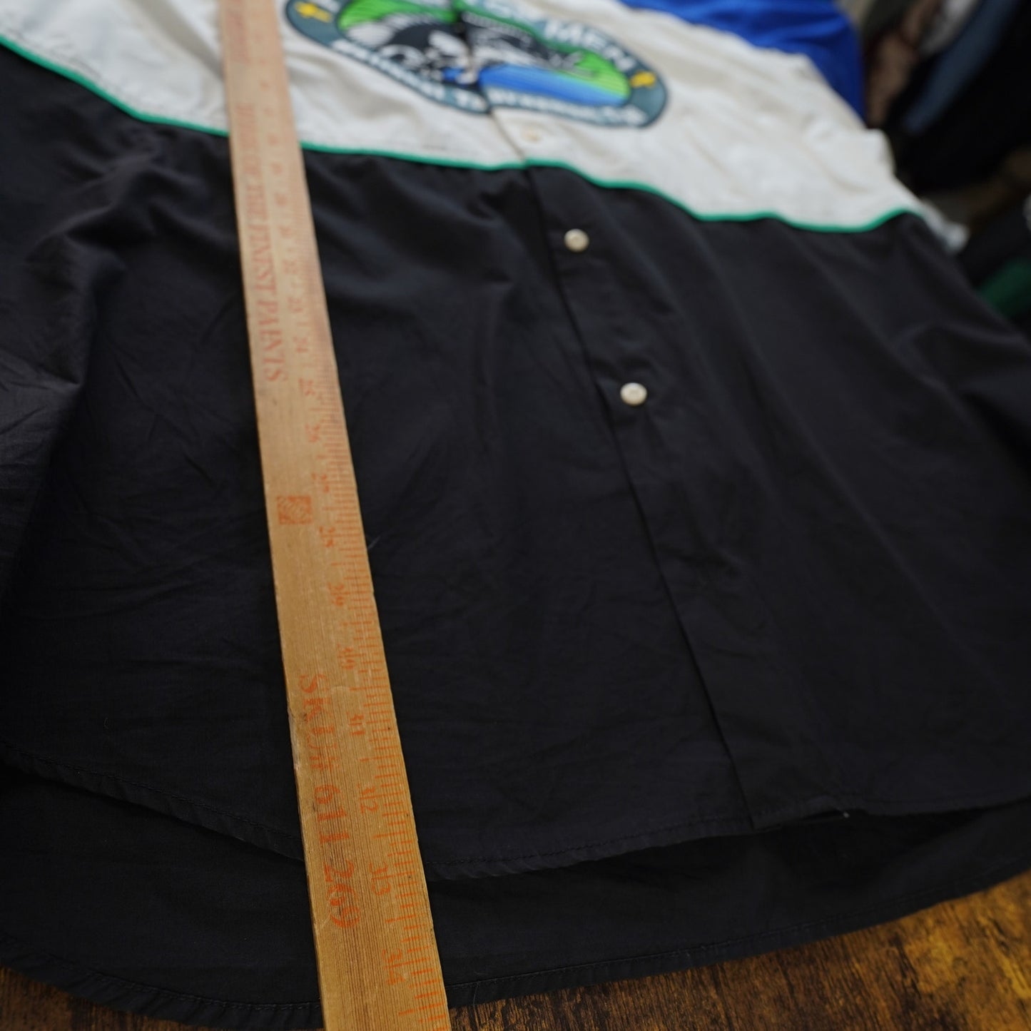 (3XL) Vintage Bass Master Fishers of Men Jesus Button Up Shirt Men's 3XL The Game Sewn