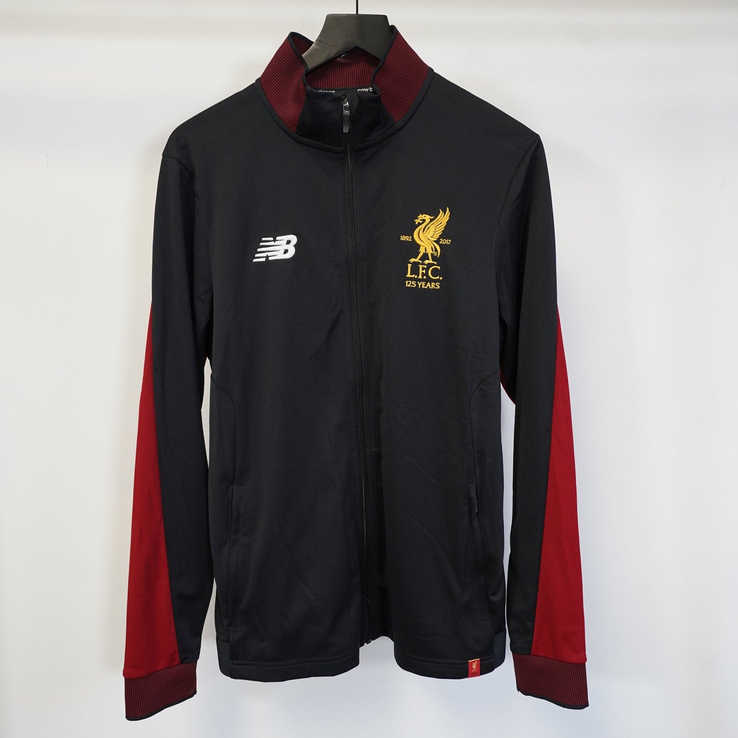 (M) New Balance Liverpool FC 2017-18 Men's M Anniversary Black Training Track Jacket