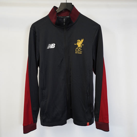 (M) New Balance Liverpool FC 2017-18 Men's M Anniversary Black Training Track Jacket