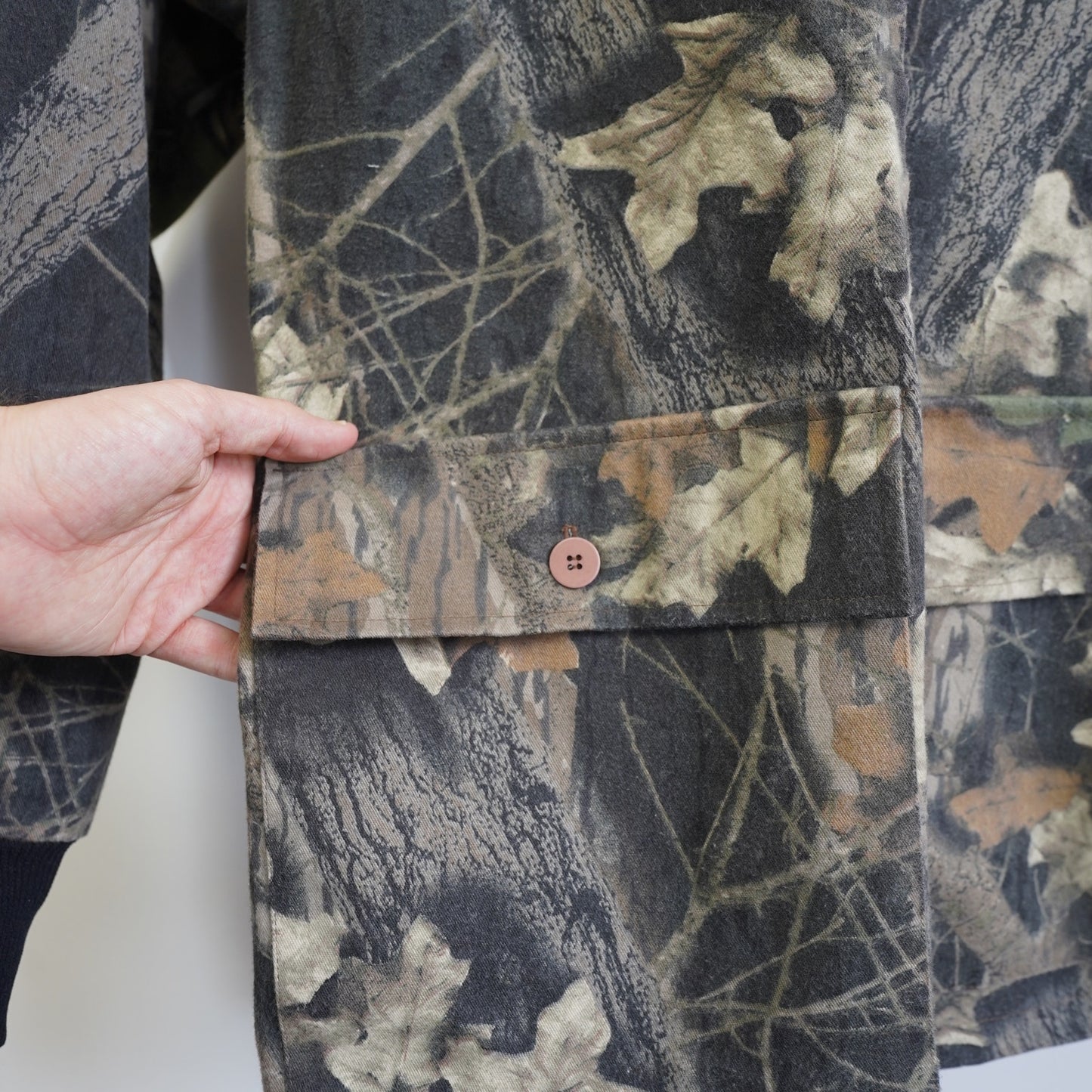 (M) Vintage ScentLok Mossy Oak Bottom Land Hunting Camo Field Coat Jacket Men’s M