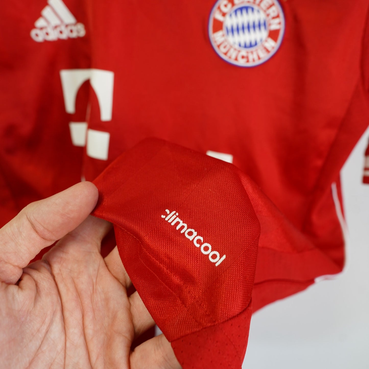 (Youth L) Adidas Bayern Munich 2013-14 Home Soccer Jersey Youth L 13-14 Yr Red White