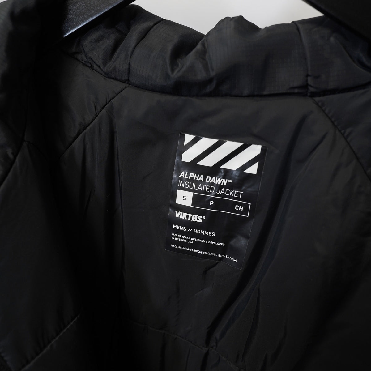 (S) Viktos Alphadawn XP Hooded Puffer Jacket Mens S Black New w/tags Tactical Hiking