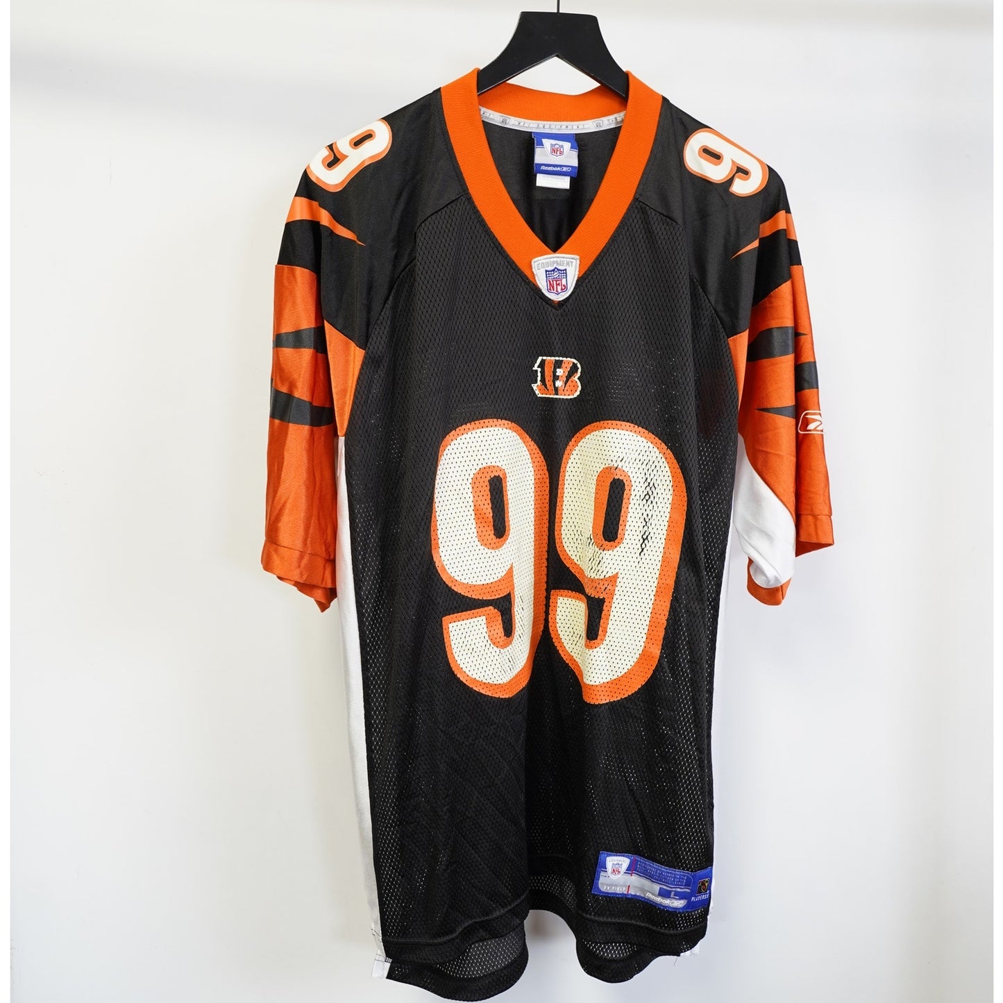 (L) Vtg Cincinnati Bengals Reebok David Pollack Football Jersey Men's L NFL Black
