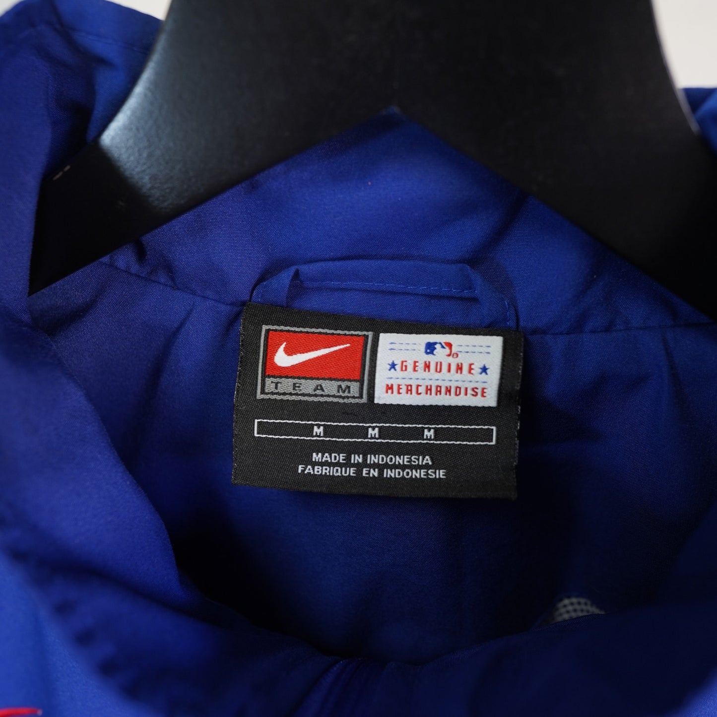 (M) Vintage Chicago Cubs Team Nike Sewn Windbreaker Jacket Men's M Blue Red Mlb