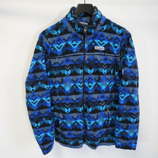 (Youth XL) Columbia Boys' Zing III Fleece Jacket Youth XL Blue Aztec Southwest Gorpcore