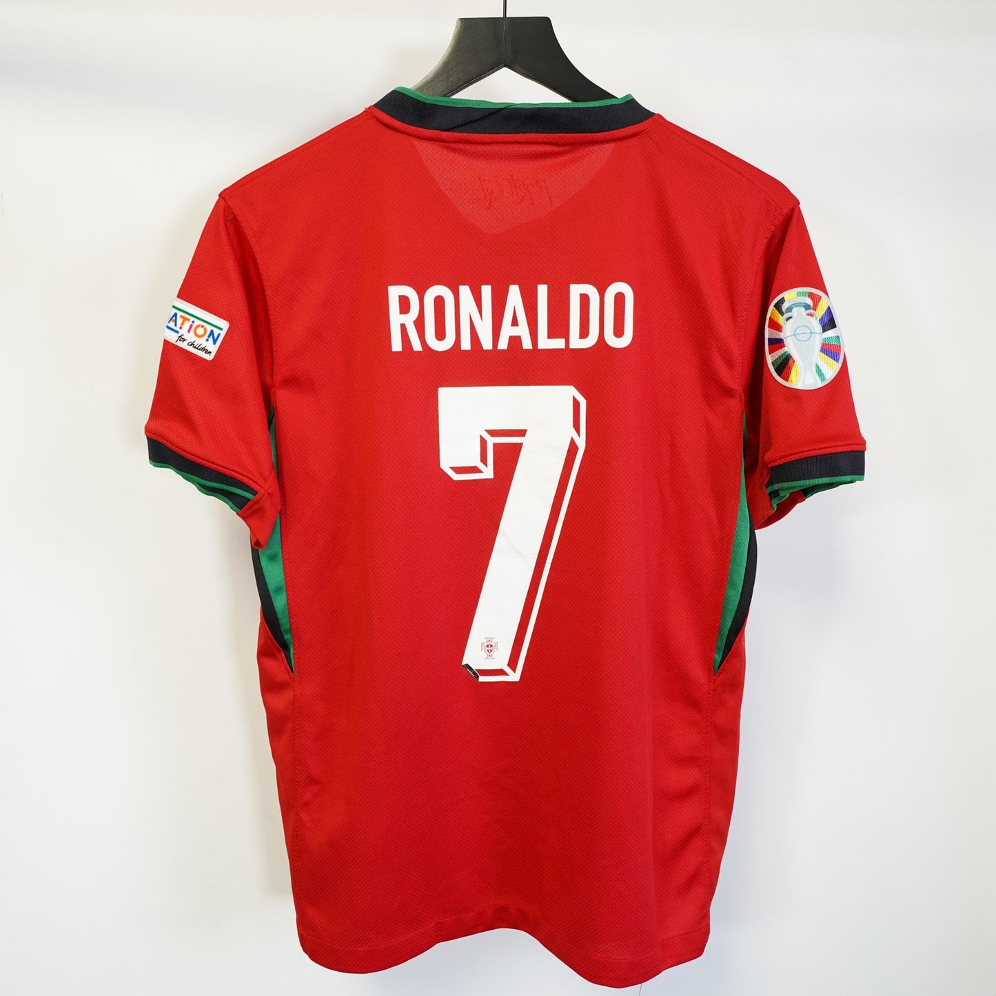 (M) Cristiano Ronaldo Nike Portugal Soccer Jersey Men's M Red Euros Football