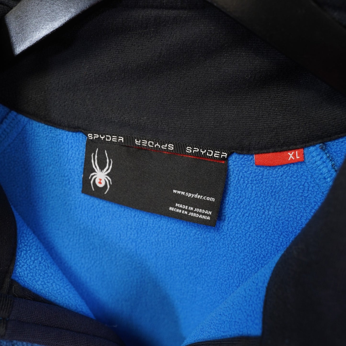 (XL) Spyder Outbound Half-Zip Stryke Fleece Jacket Men's XL Blue Orange 1/4 Zip
